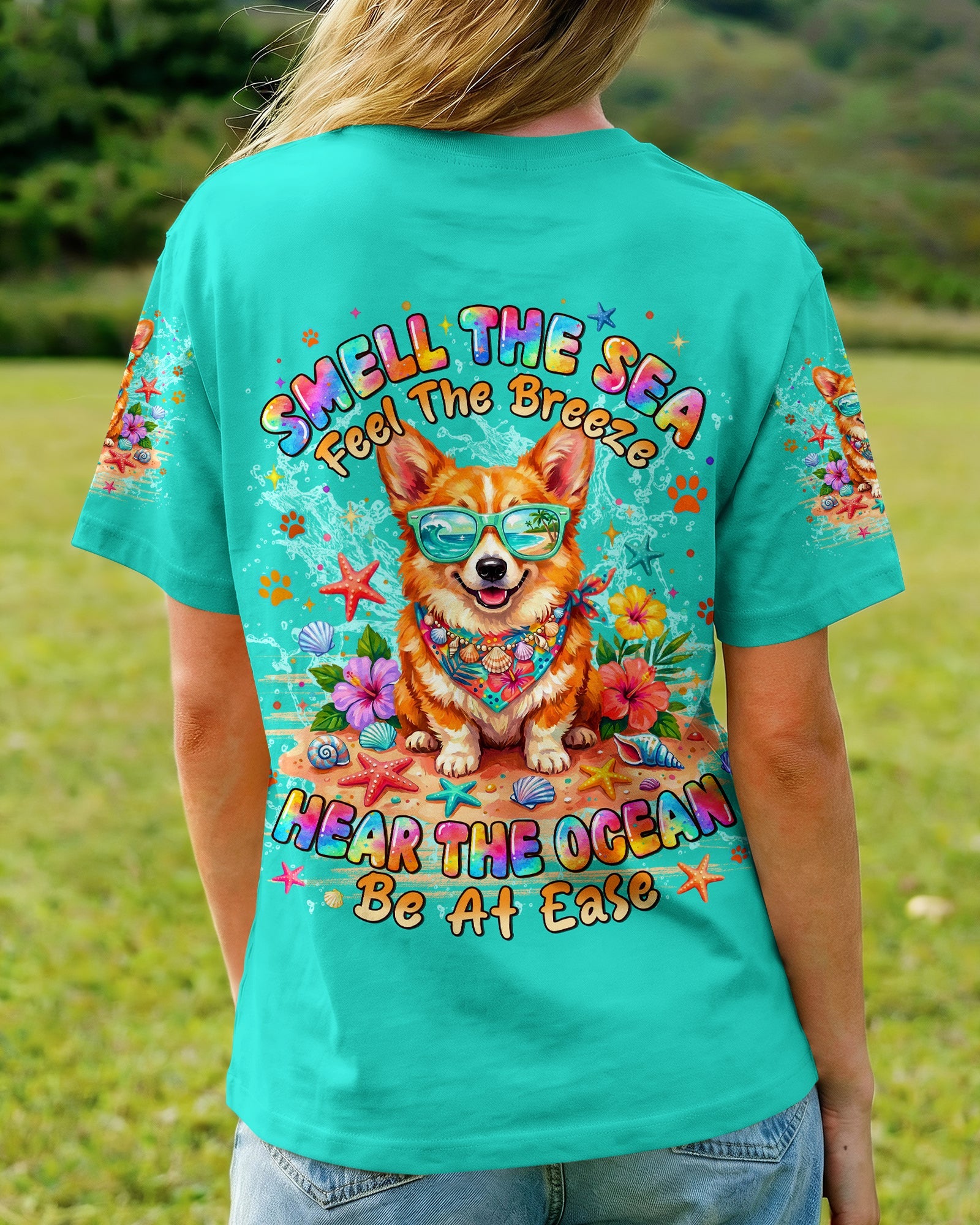SMELL THE SEA CORGI DOG ALL OVER PRINT - TYLN1206261