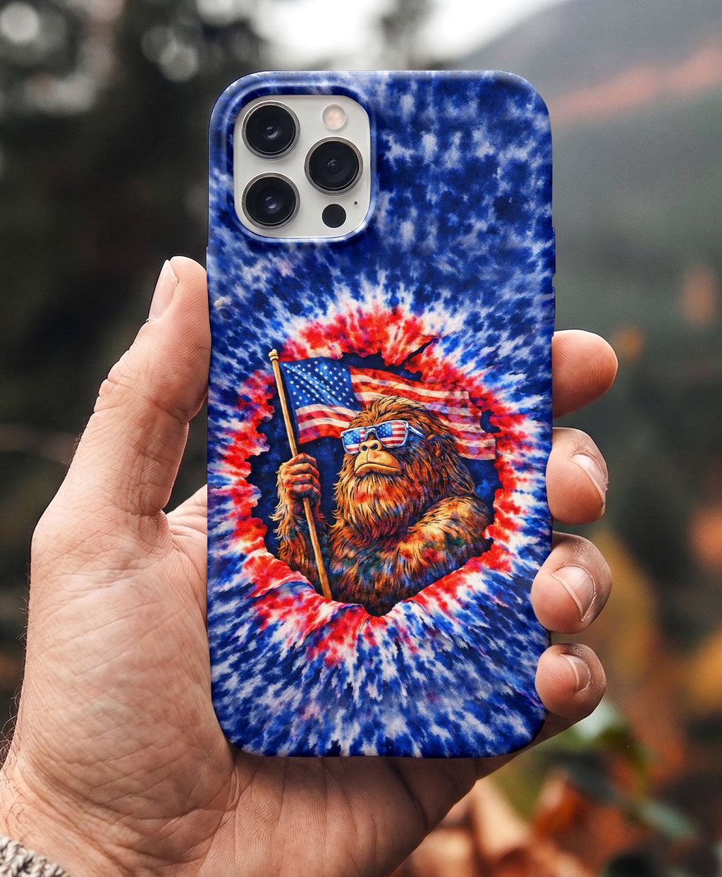 BIGFOOT WITH FLAG PHONE CASE - TLHN0705264
