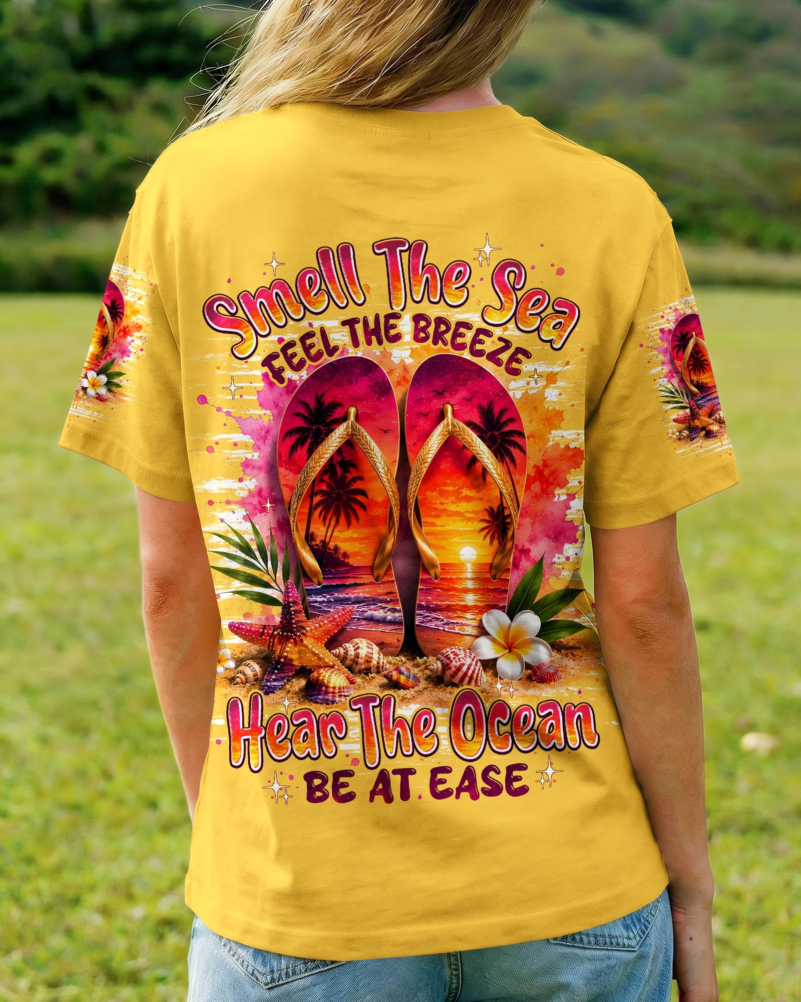 SMELL THE SEA FEEL THE BREEZE FLIP FLOPS ALL OVER PRINT - TYPQ0207262