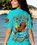 NOT A CARE IN THE WORLD DACHSHUND DOG  ALL OVER PRINT  - TLHN2105261