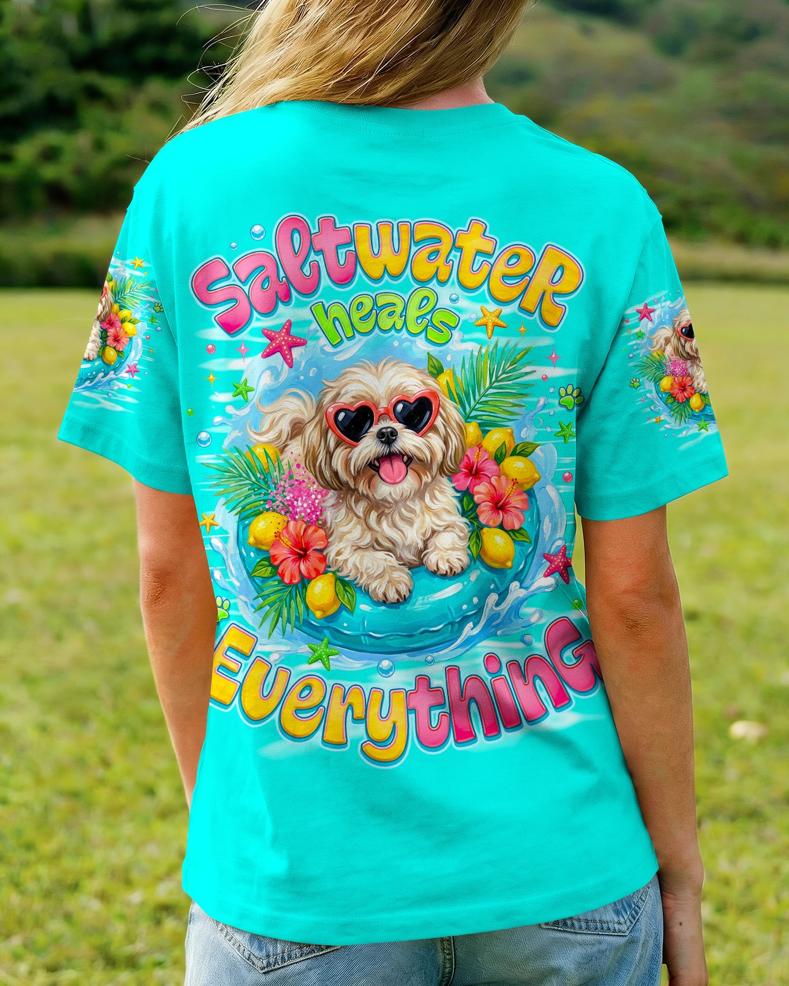 SALTWATER HEALS EVERYTHING SHIH TZU DOG ALL OVER PRINT - TLNO0806263