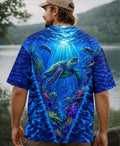 UNDERSEA TURTLE V BLUE PATTERN ALL OVER PRINT  - TLHN0206263