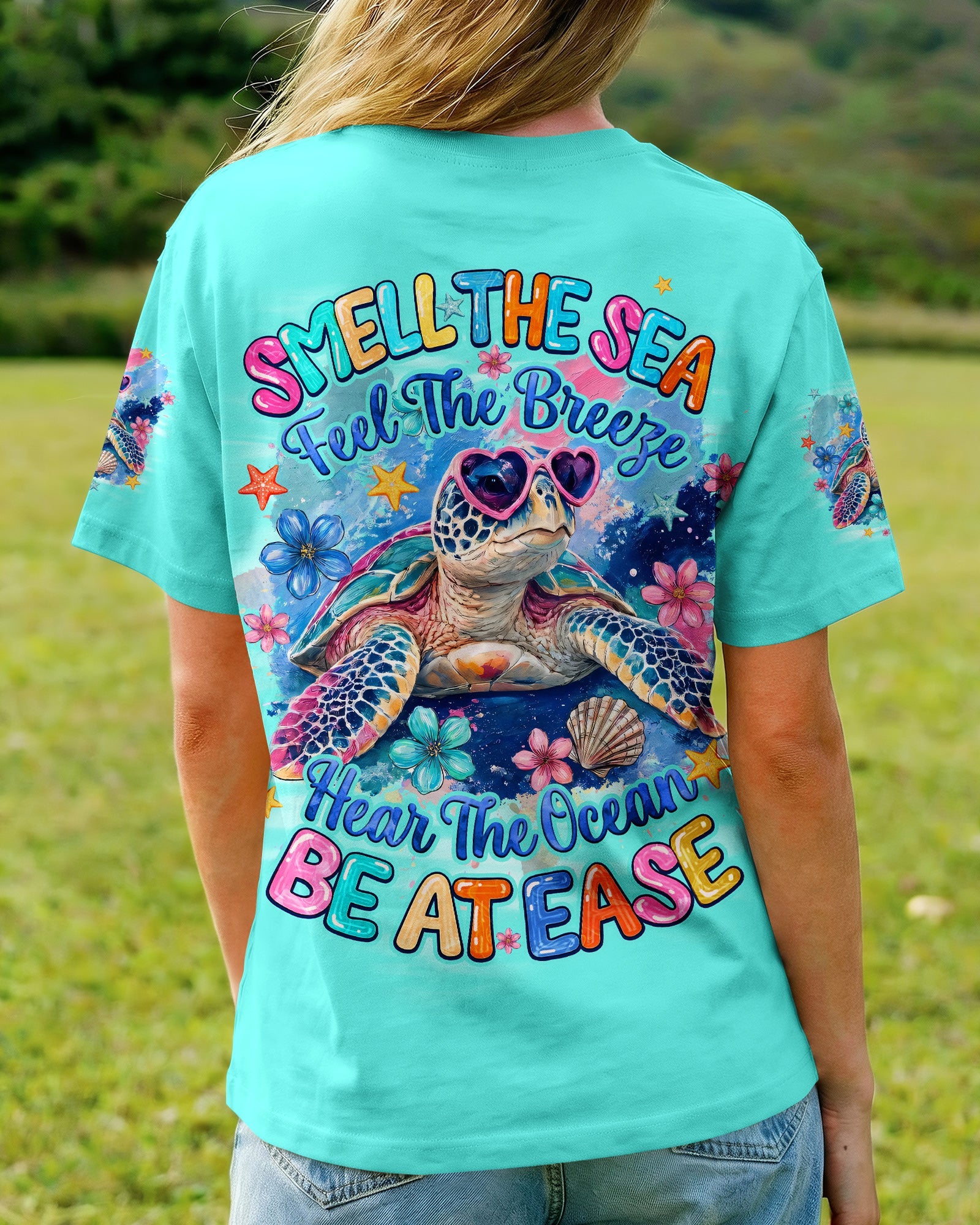 SMELL THE SEA TURTLE ALL OVER PRINT - TYQY1806262