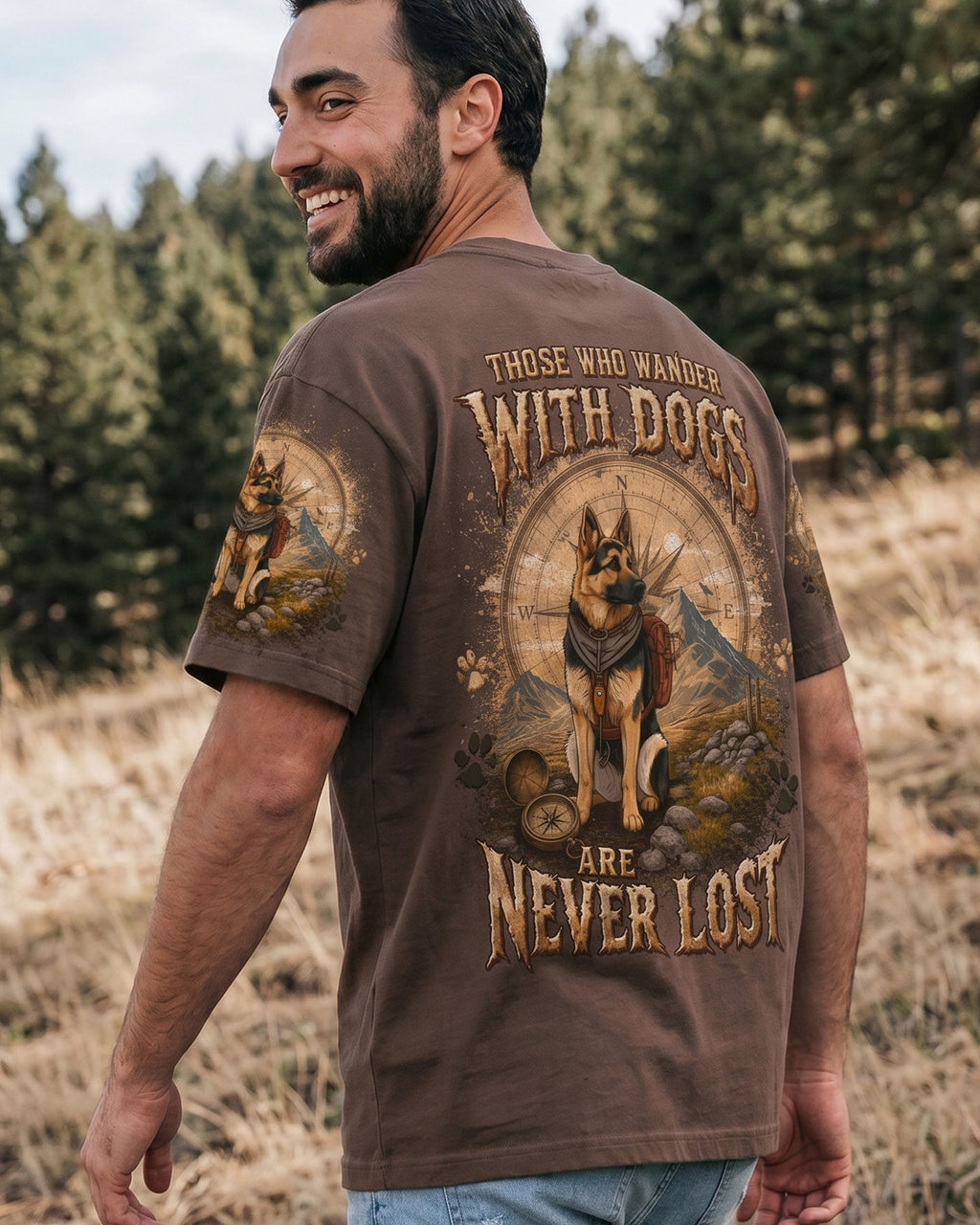 THOSE WHO WANDER WITH DOGS GERMAN SHEPHERD DOG ALL OVER PRINT - TLTW0506261