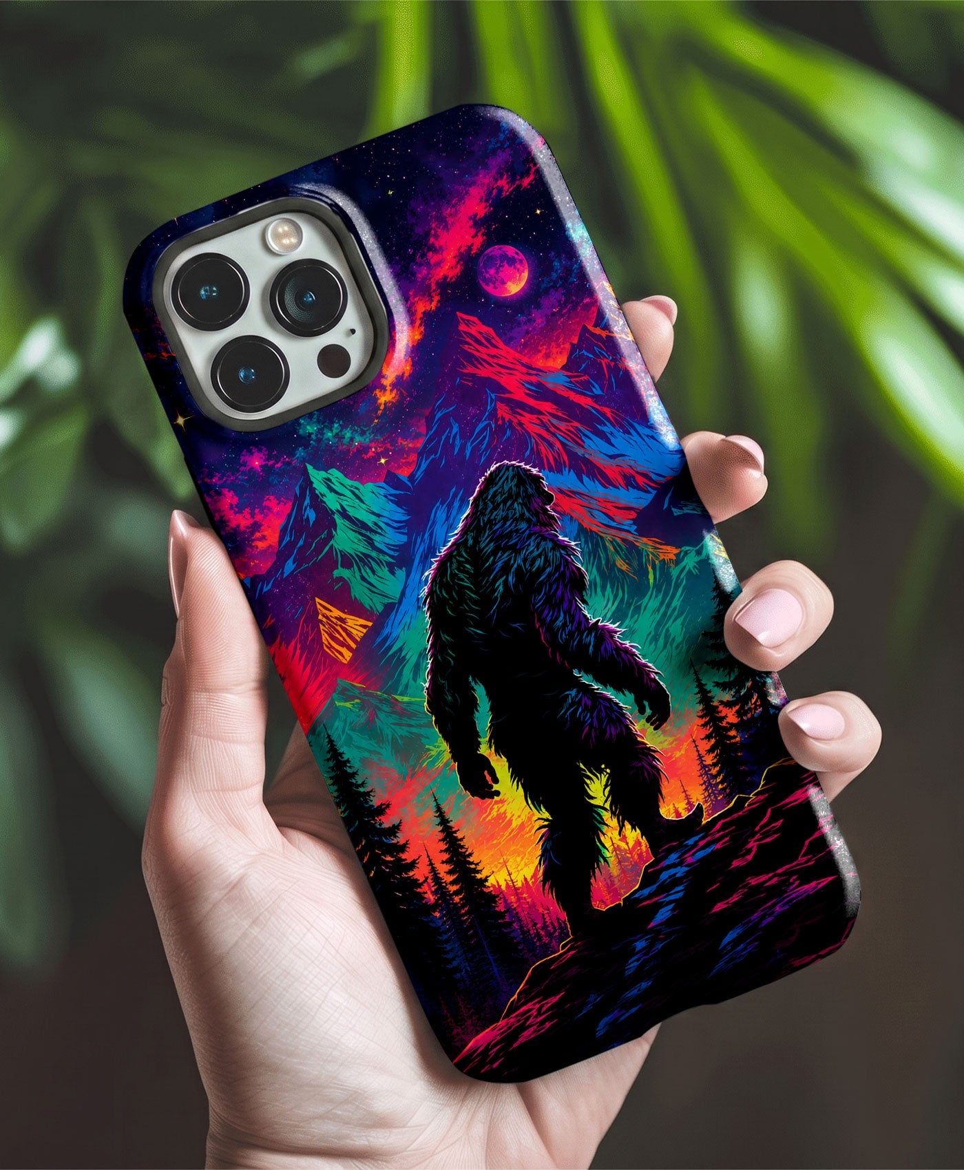NEON WILDERNESS BIGFOOT PHONE CASE   - TLHN1905264