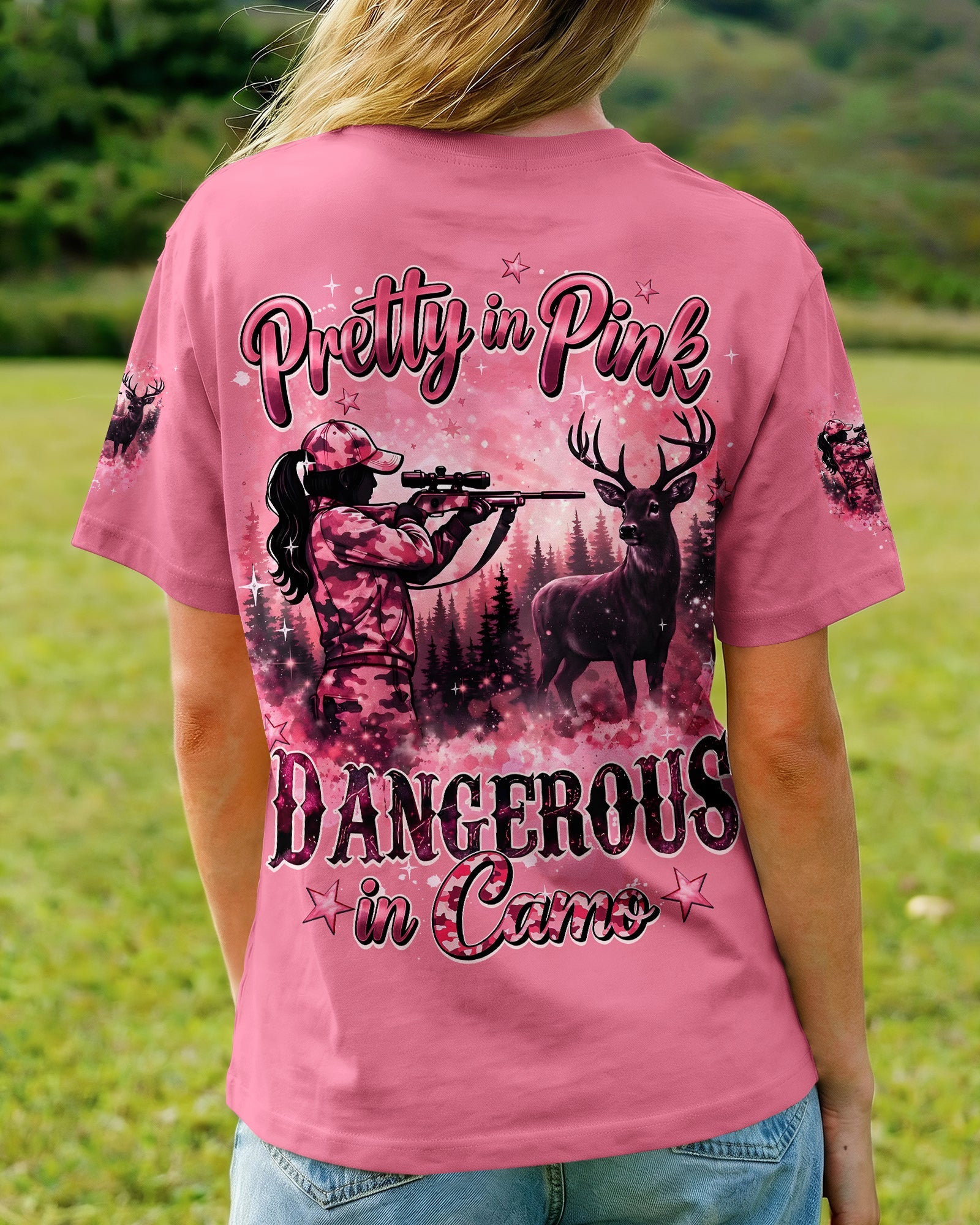 PRETTY IN PINK DANGEROUS IN CAMO ALL OVER PRINT - TYQY2505261