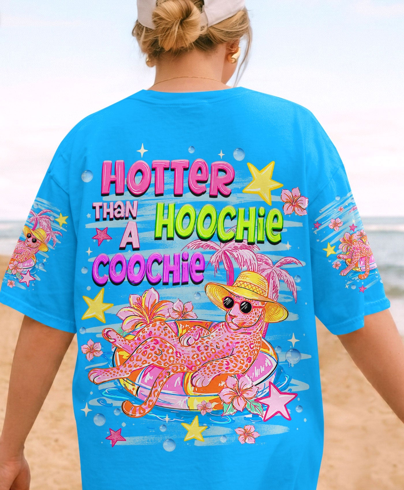 HOTTER THAN A HOOCHIE COOCHIE LEOPARD ALL OVER PRINT  - TLHN2406262
