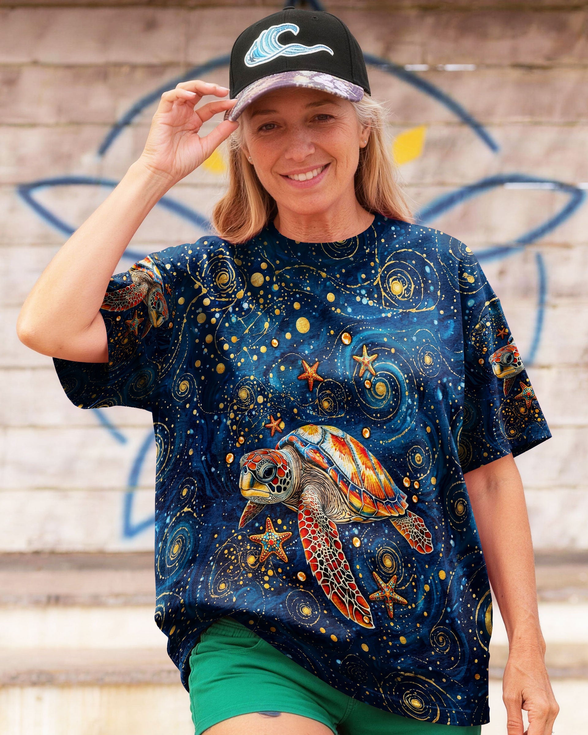 SALTWATER HEALS EVERYTHING TURTLE ALL OVER PRINT  - TLNT1304262