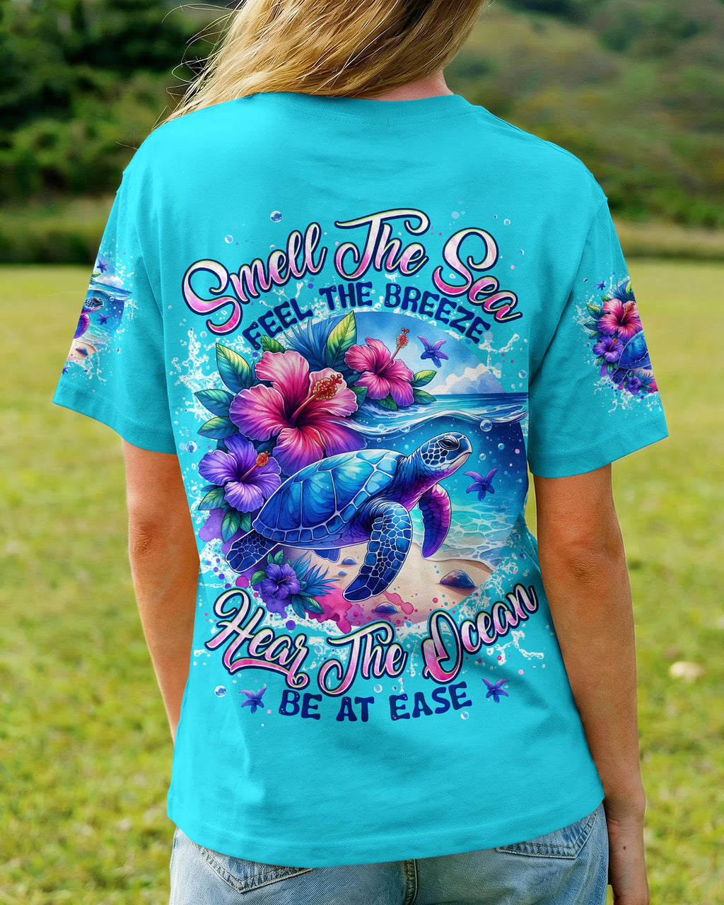 SMELL THE SEA TURTLE ALL OVER PRINT - TYPQ1506261