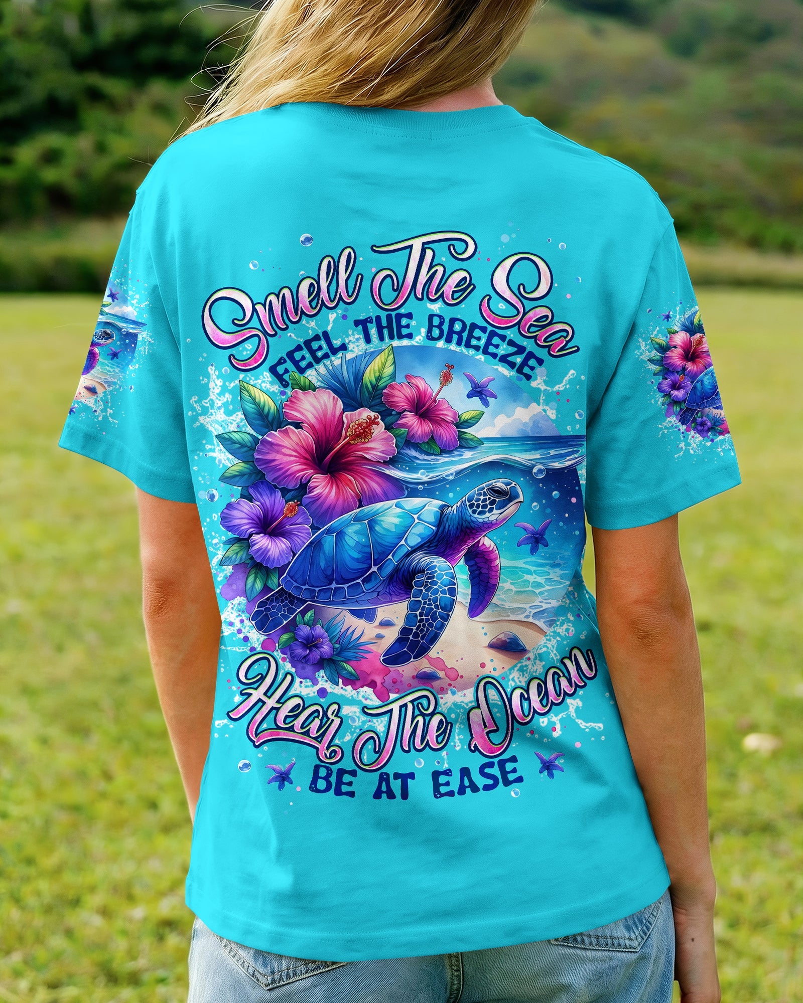 SMELL THE SEA TURTLE ALL OVER PRINT - TYPQ1506261