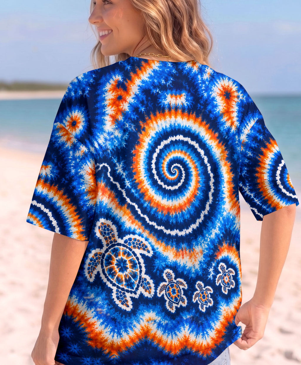 TURTLES WAVES SWIRL ALL OVER PRINT  - TLHN0705261