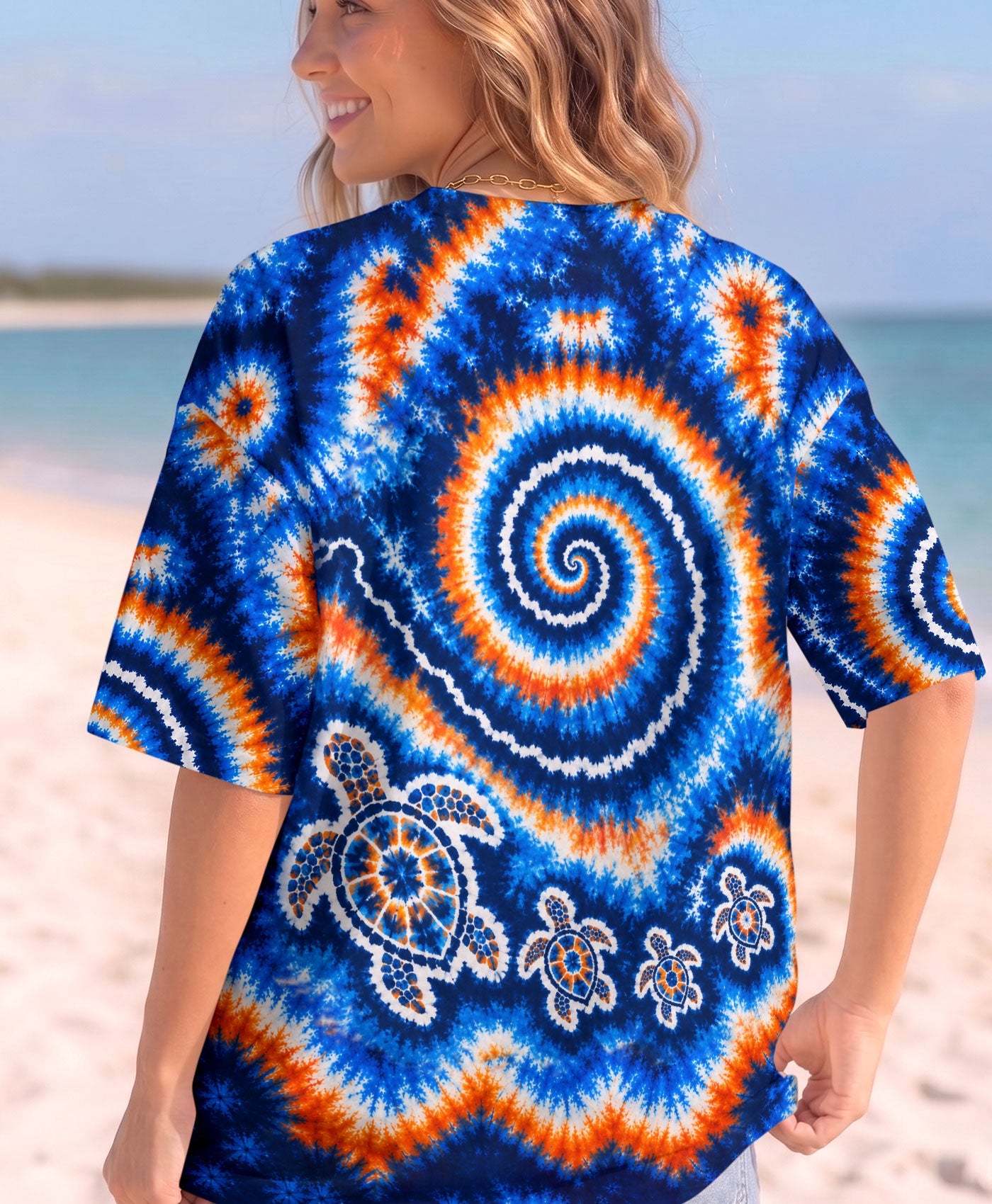 TURTLES WAVES SWIRL ALL OVER PRINT  - TLHN0705261
