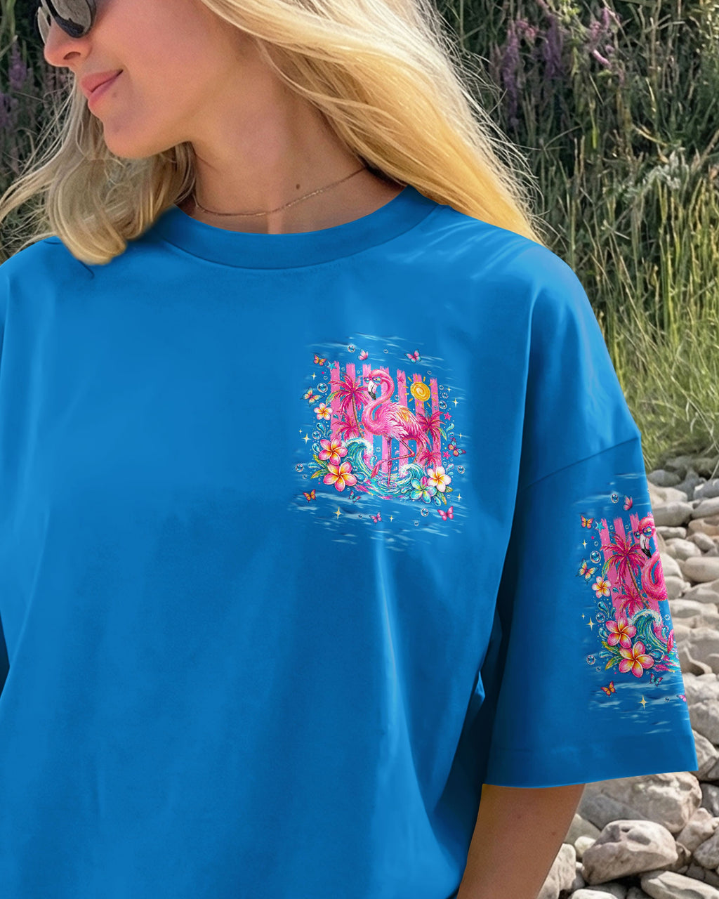 SANDY TOES SUNKISSED NOSE FLAMINGO  ALL OVER PRINT - TLNT0405263