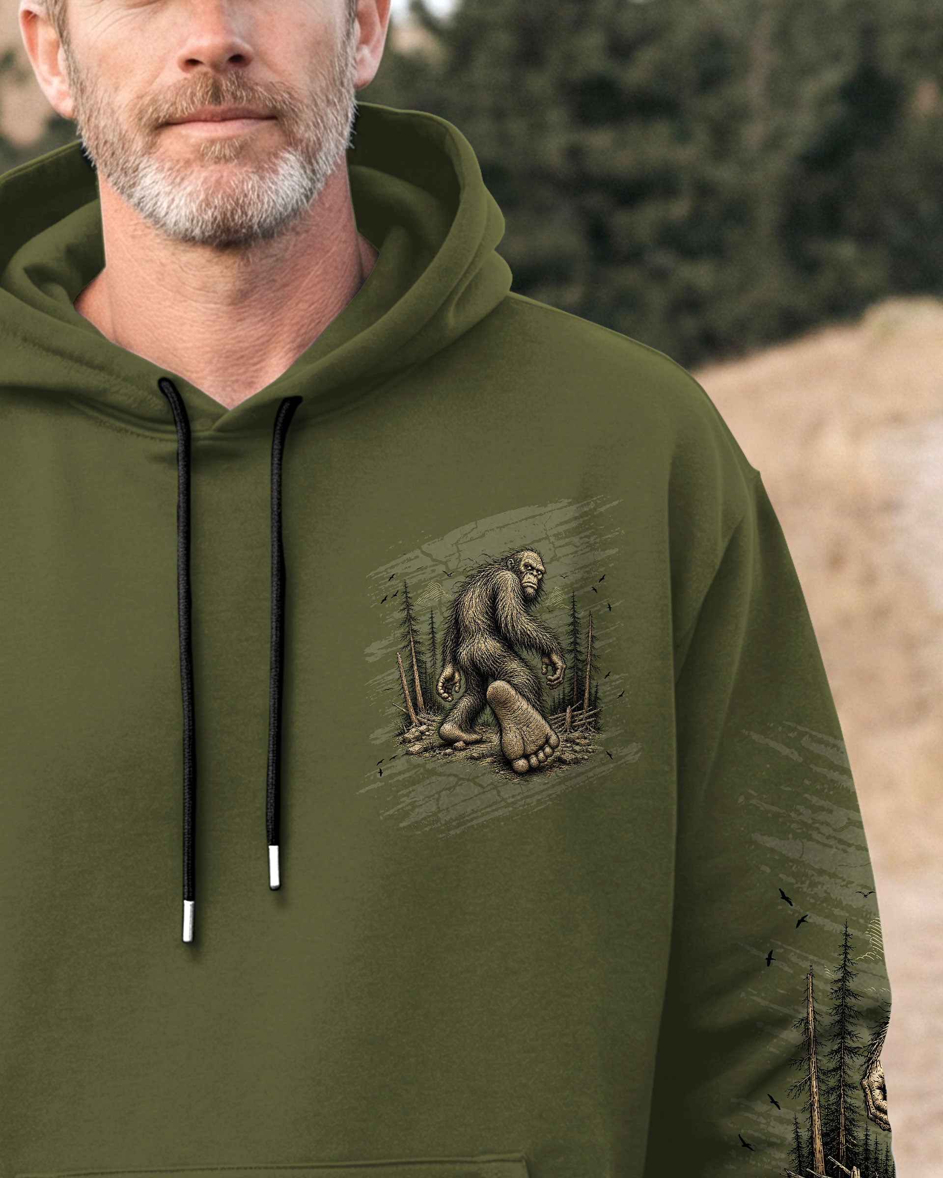 DON'T FOLLOW ME BIGFOOT ALL OVER PRINT - TLNT0306261