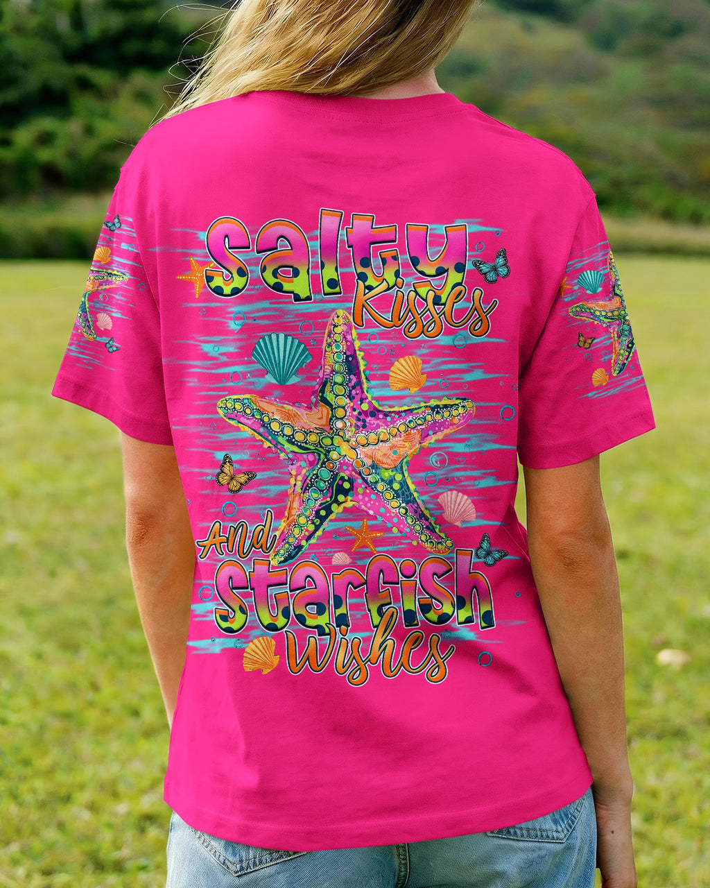 SALTY KISSES AND STARFISH WISHES ALL OVER PRINT - TLHN1307261