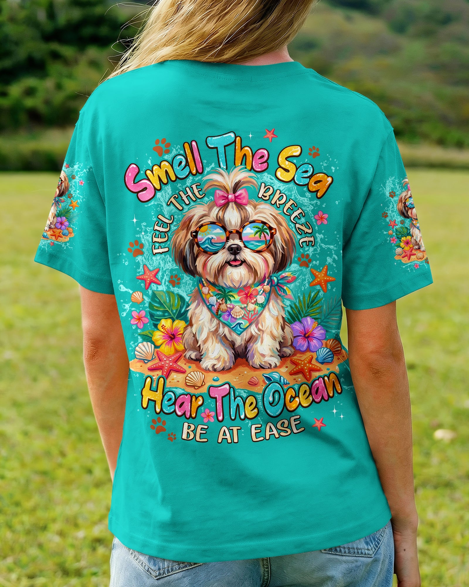 SMELL THE SEA SHIH TZU DOG ALL OVER PRINT - TYPQ2005263