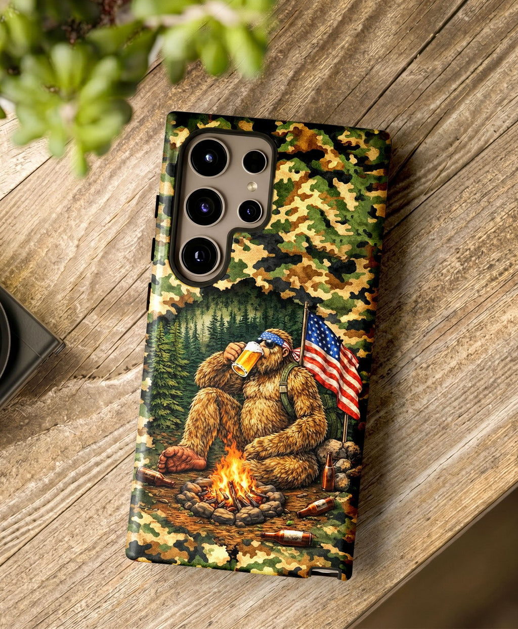 BIGFOOT CAMPFIRE CAMOUFLAGE PHONE CASE   - TLHN1604264