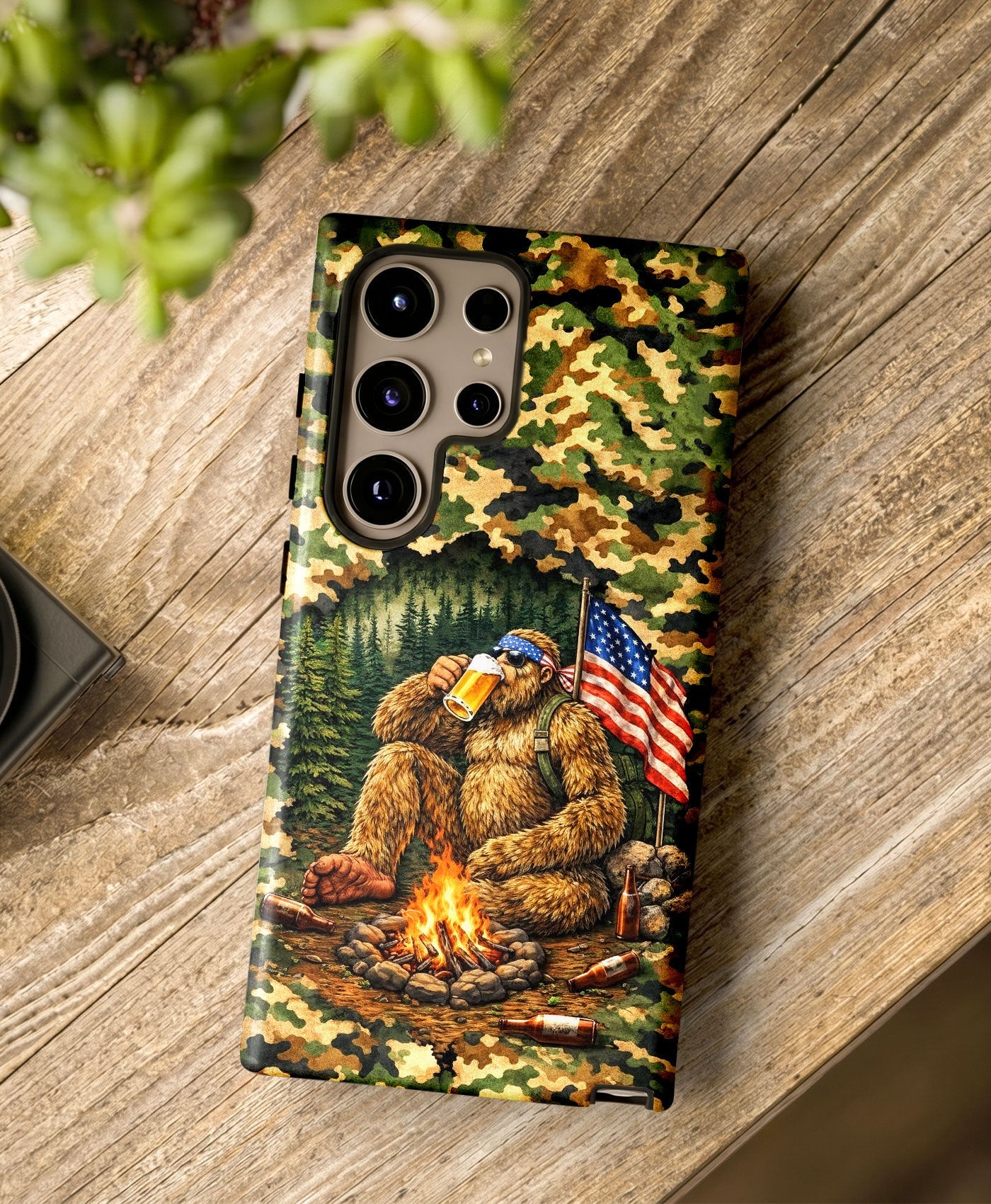 BIGFOOT CAMPFIRE CAMOUFLAGE PHONE CASE   - TLHN1604264