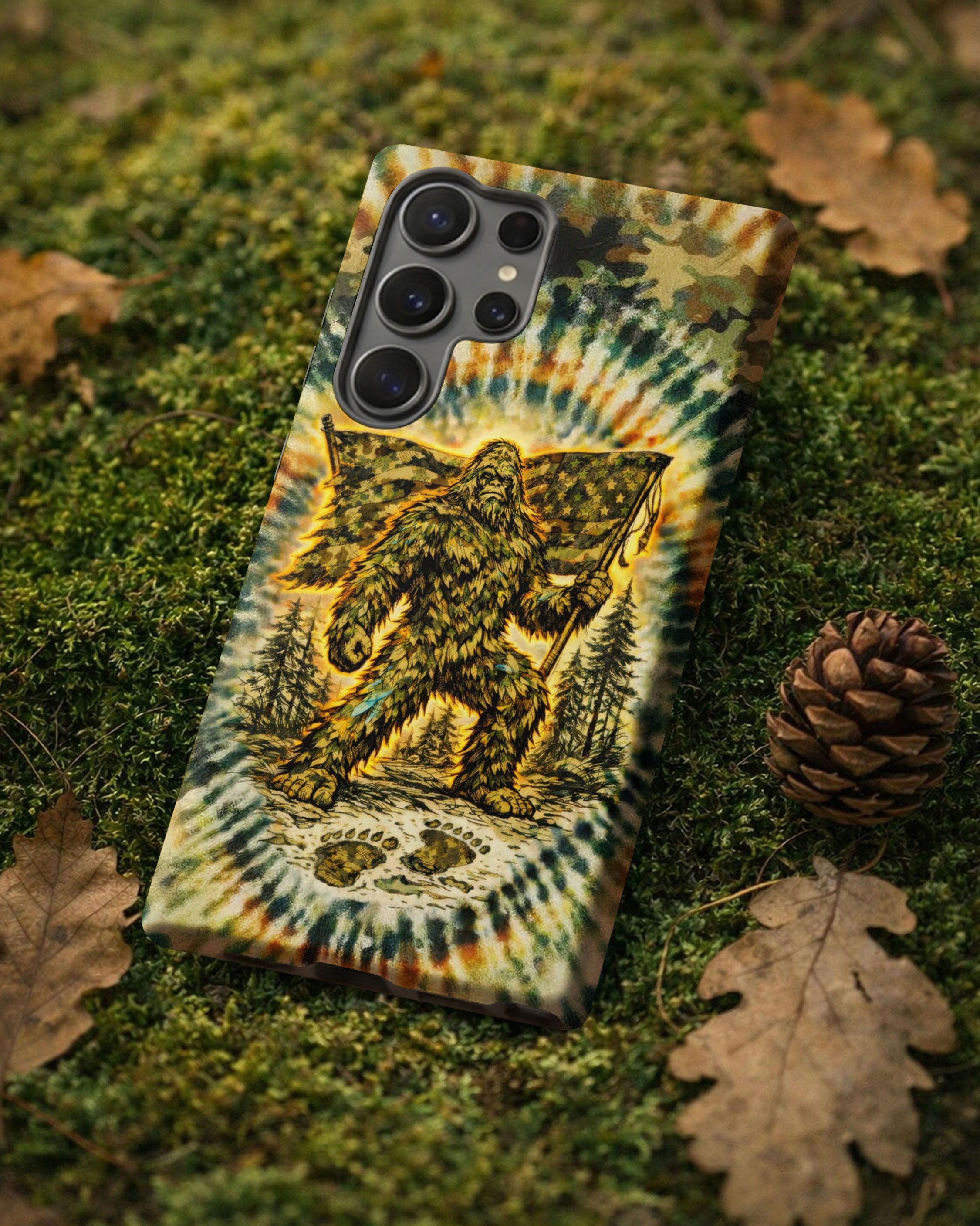 BIGFOOT WITH FLAG CAMOUFLAGE  PHONE CASE  - TLTW0705262