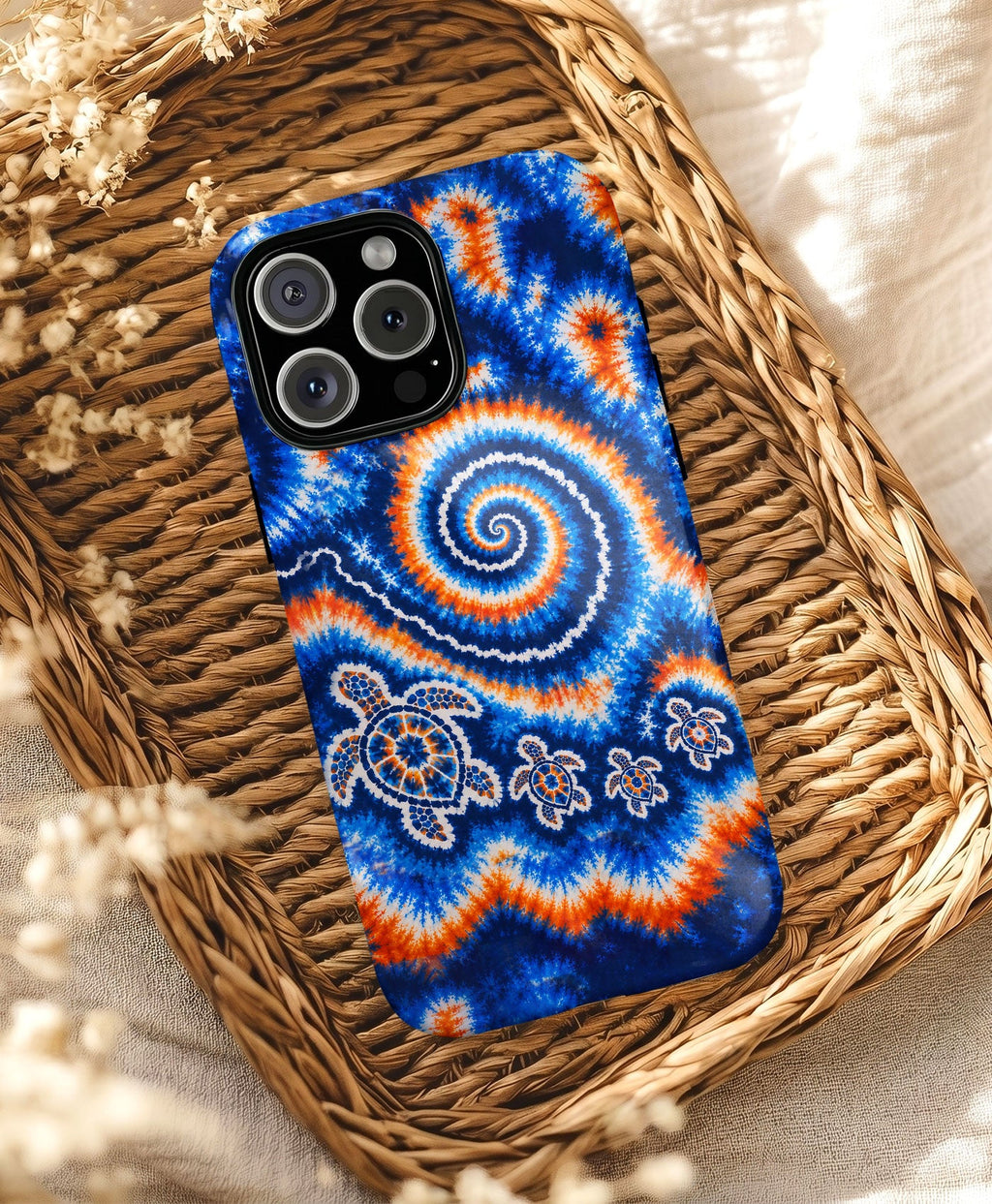 TURTLES WAVES SWIRL PHONE CASE   - TLHN0805264