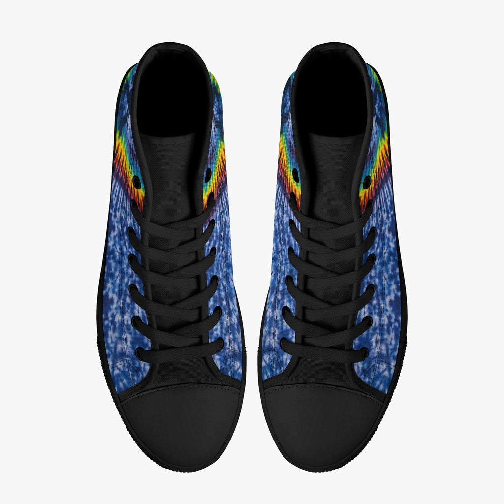 BIGFOOT V COLORFUL PATTERN HIGH TOP CANVAS SHOES   - TLNO1505262
