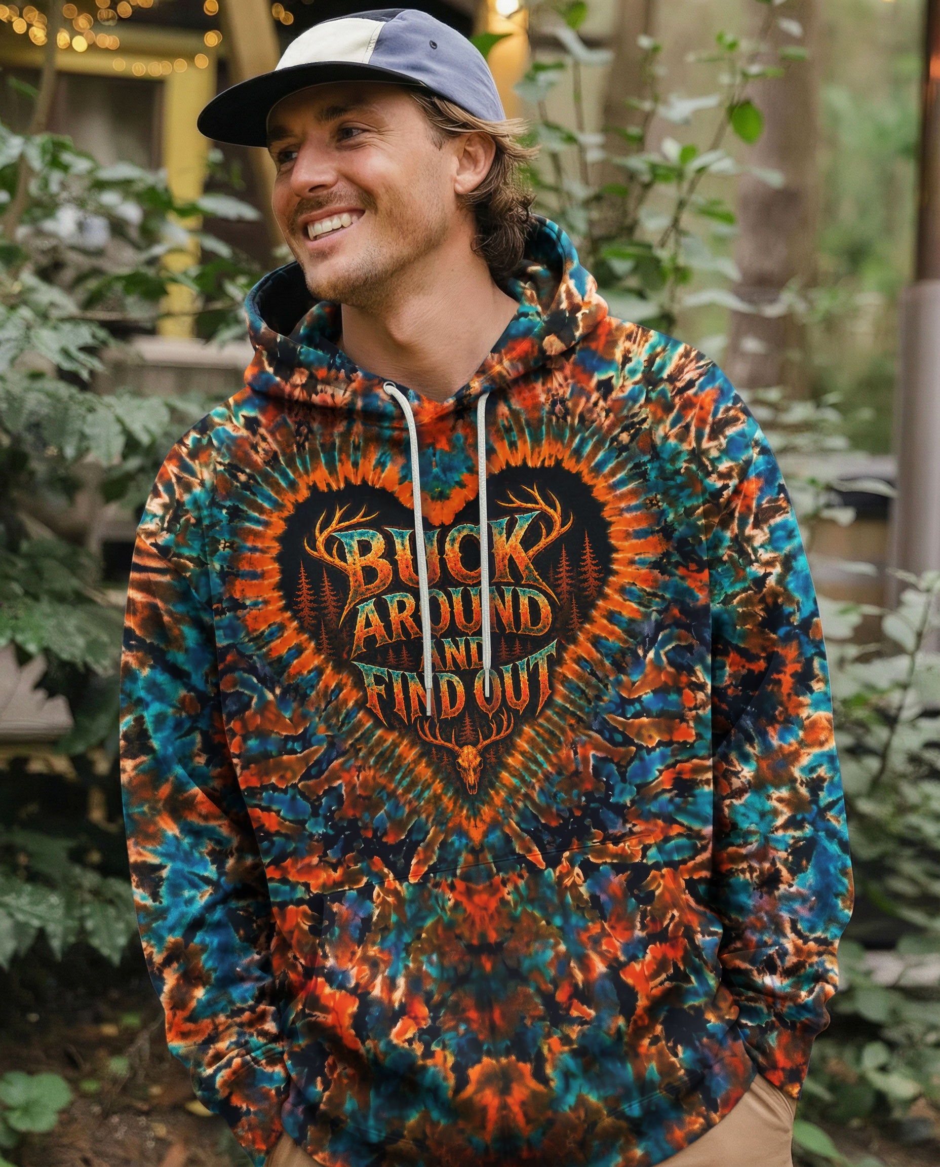 BUCK AROUND AND FIND OUT DEER HUNTING ALL OVER PRINT - TLNO1605261