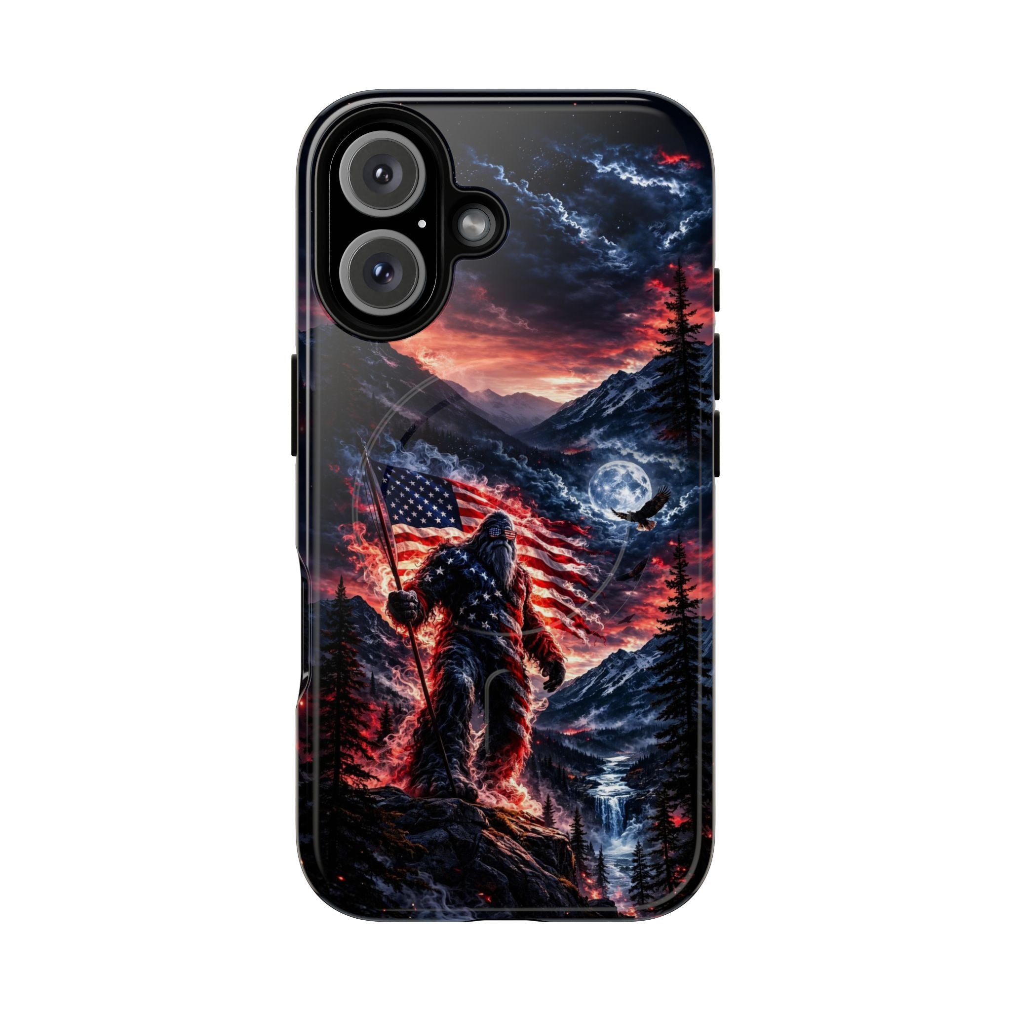 BIGFOOT WITH FLAG MAGNETIC  PHONE CASE - TLHG0405266