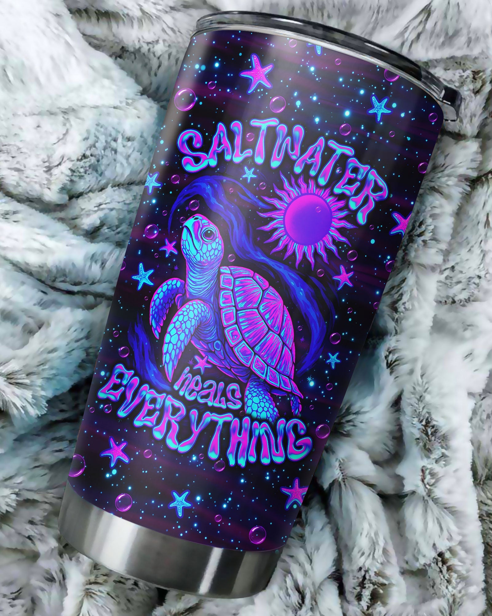 SALTWATER HEALS EVERYTHING TURTLE TUMBLER   - TLNO1304261