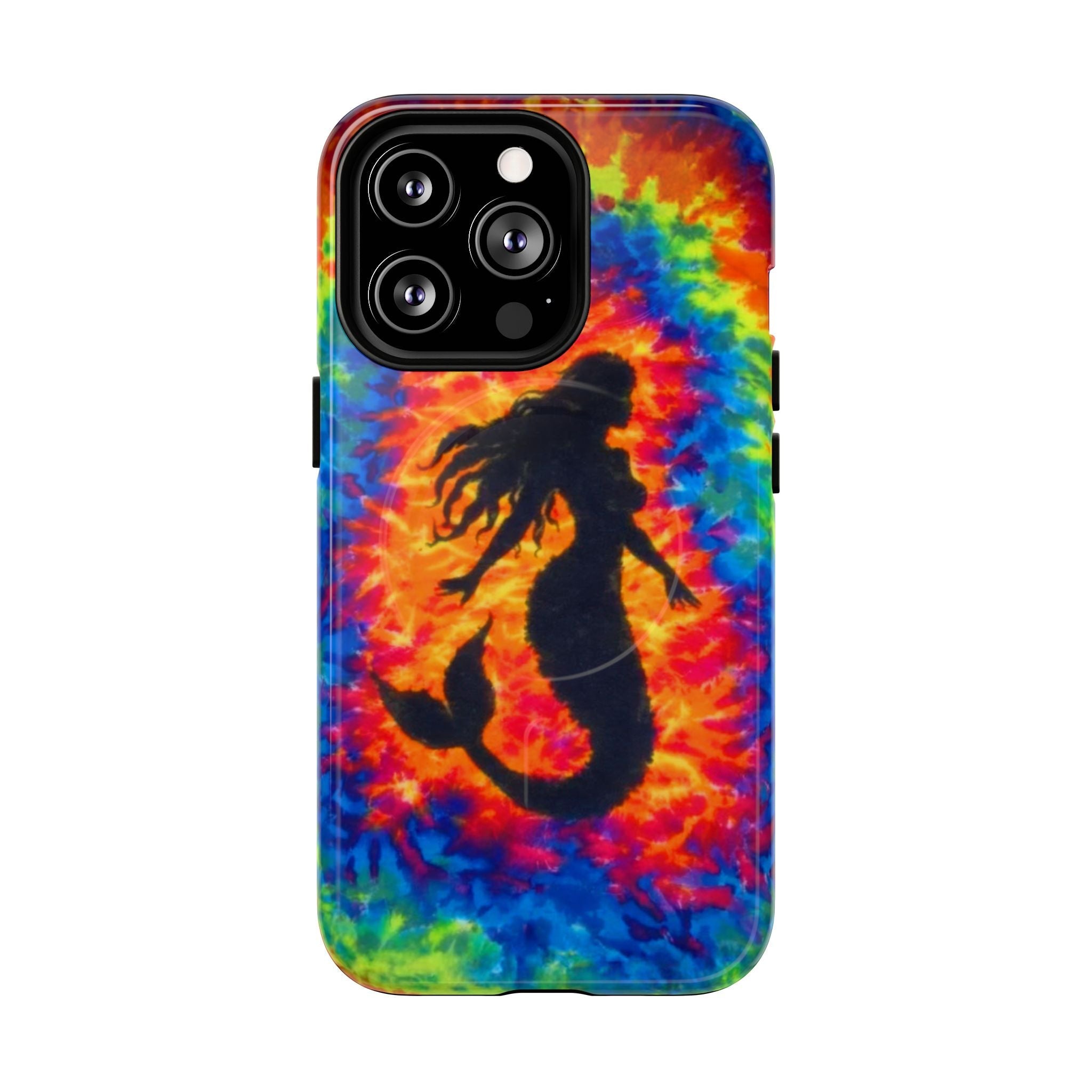 MERMAID COLORFUL SWIRL MAGNETIC PHONE CASE  - TLTW2105264
