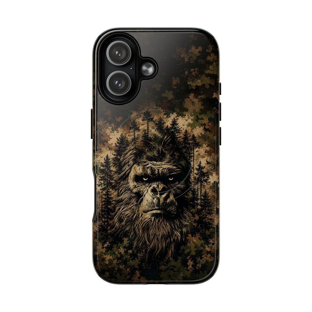 BIGFOOT IN THE FOREST CAMOUFLAGE MAGNETIC PHONE CASE  - TLNT2105264