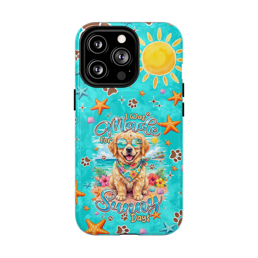 I WAS MADE FOR SUNNY DAYS GOLDEN RETRIEVER DOG MAGNETIC PHONE CASE - TYPQ0206261