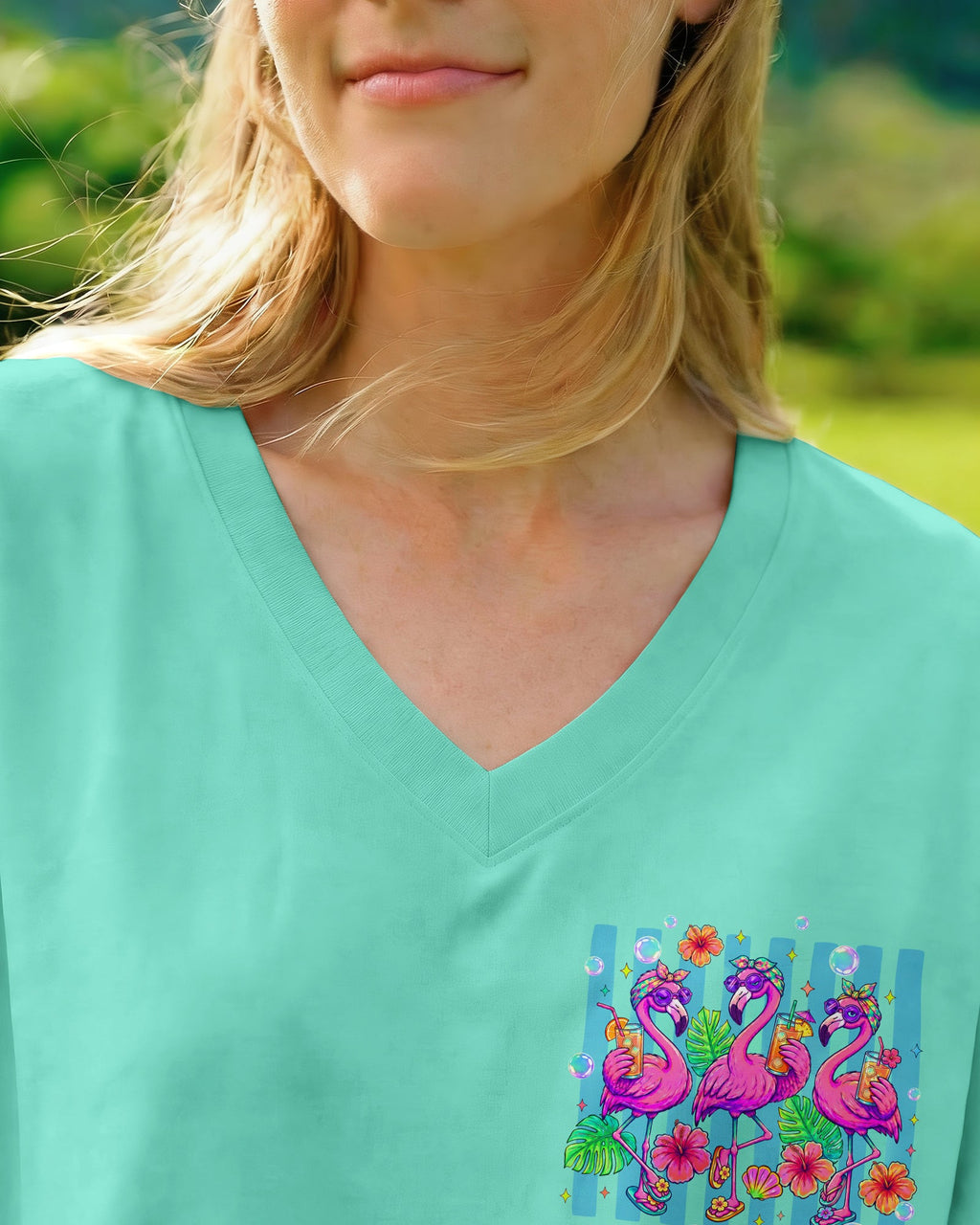 SANDY TOES SUNKISSED NOSE FLAMINGO ALL OVER PRINT  - TLTW1906261