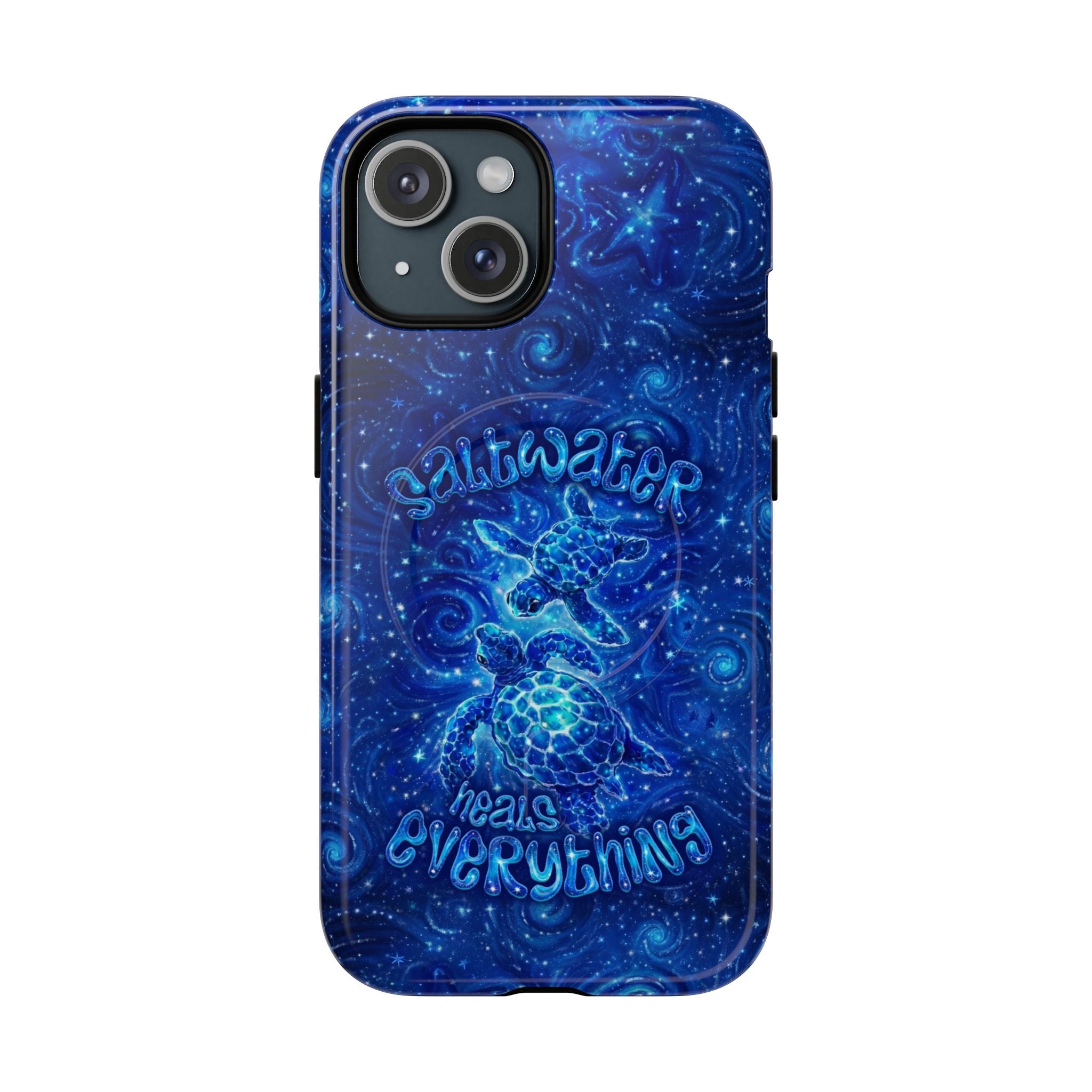 SALTWATER HEALS EVERYTHING TURTLE MAGNETIC PHONE CASE  - TLNO2304261