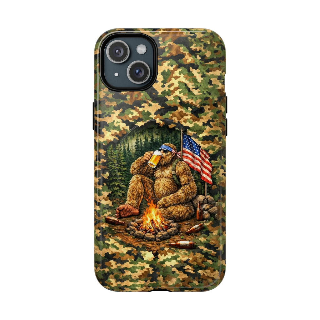 BIGFOOT CAMPFIRE CAMOUFLAGE MAGNETIC PHONE CASE   - TLHN1604264