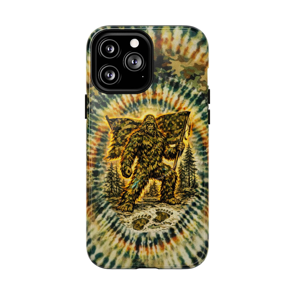 BIGFOOT WITH FLAG CAMOUFLAGE MAGNETIC  PHONE CASE  - TLTW0705262