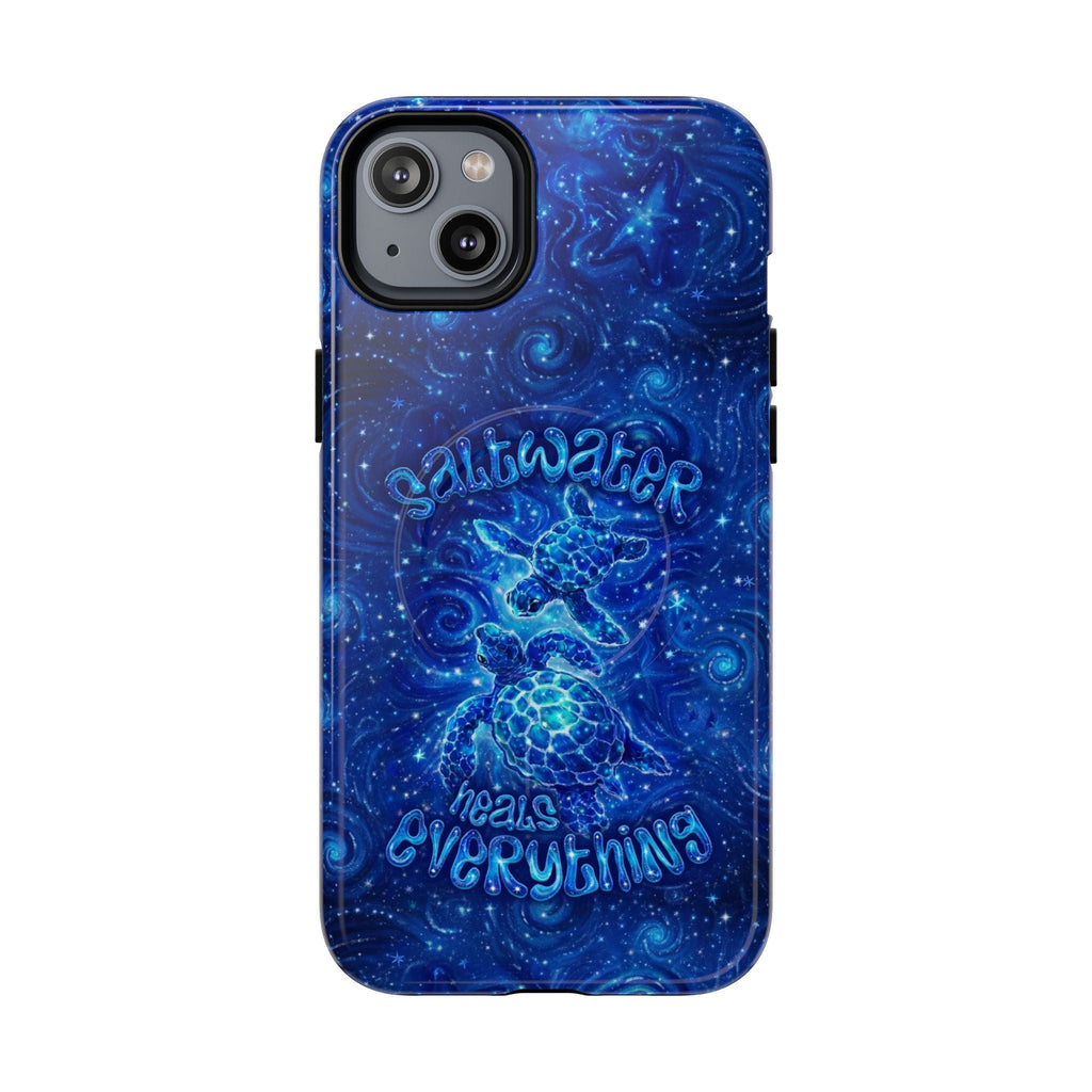 SALTWATER HEALS EVERYTHING TURTLE MAGNETIC PHONE CASE  - TLNO2304261