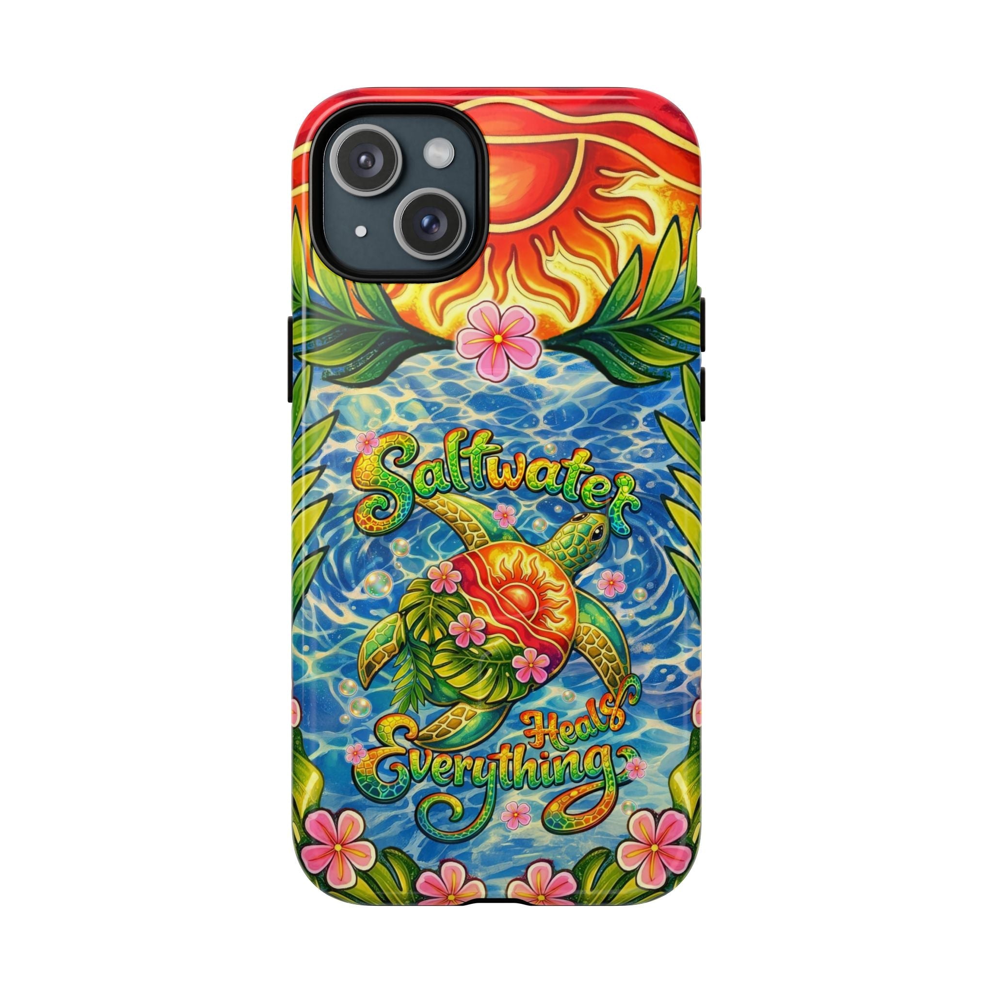 SALTWATER HEALS EVERYTHING TURTLE MAGNETIC PHONE CASE - TLNT1704262