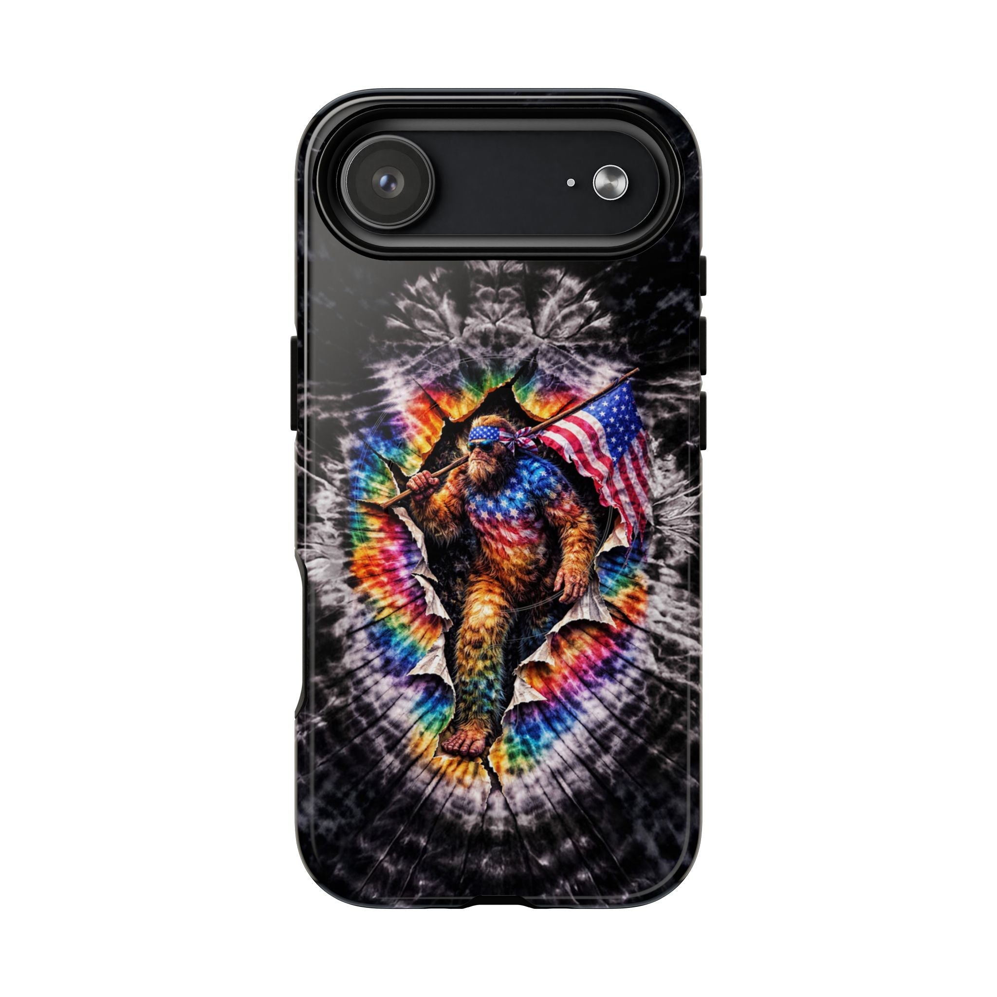 BIGFOOT WITH FLAG SWIRL MAGNETIC  PHONE CASE  - TLTW1905264