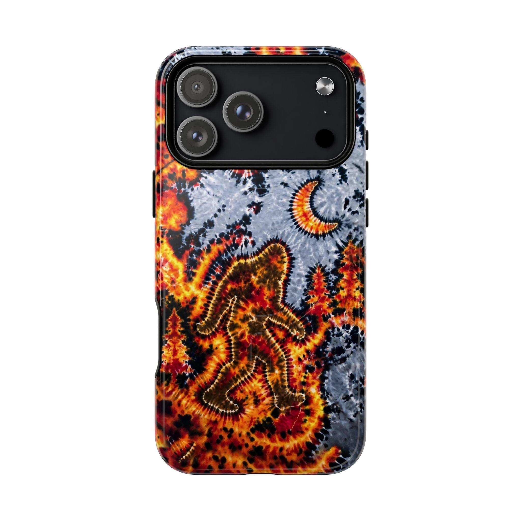 BIGFOOT IN FOREST CRESCENT MOON MAGNETIC PHONE CASE  - TLHG2805264