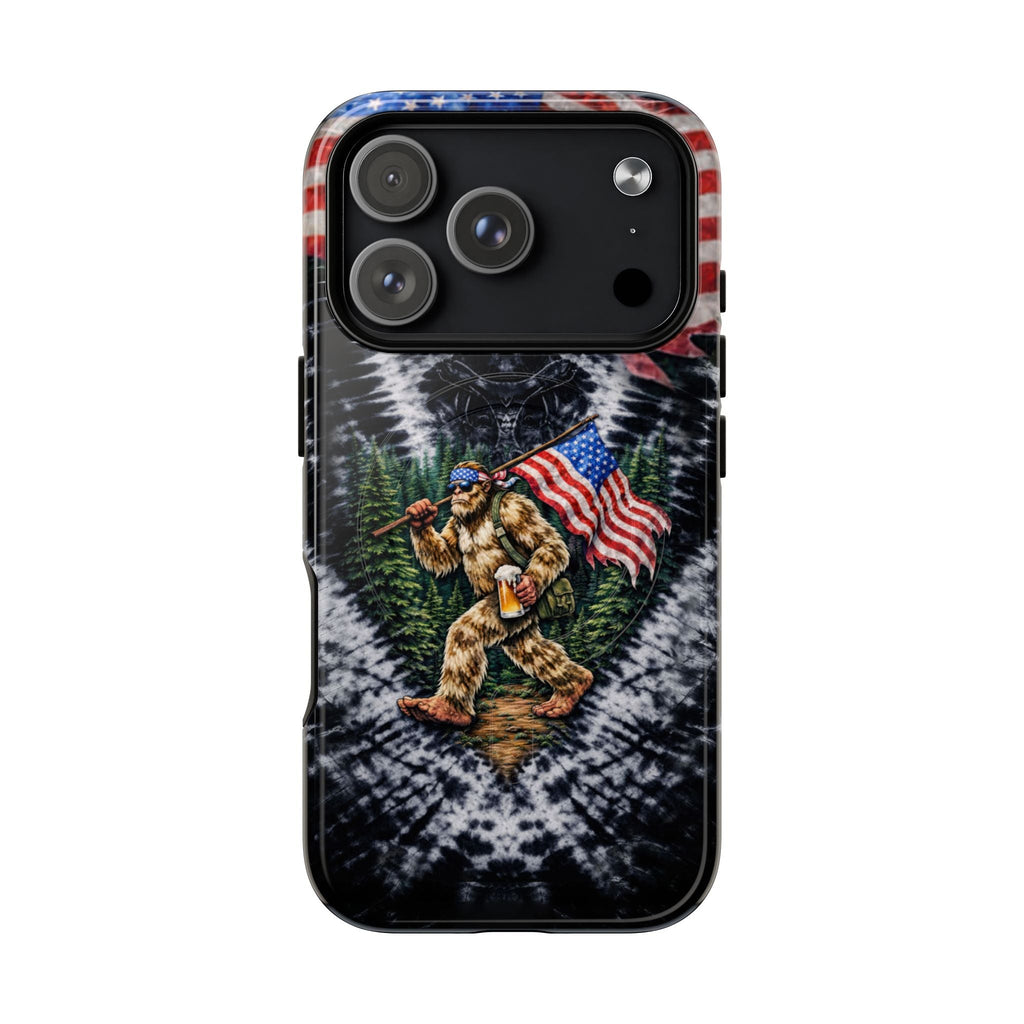 BIGFOOT WITH FLAG V SWIRL MAGNETIC PHONE CASE  - TLTW0405263