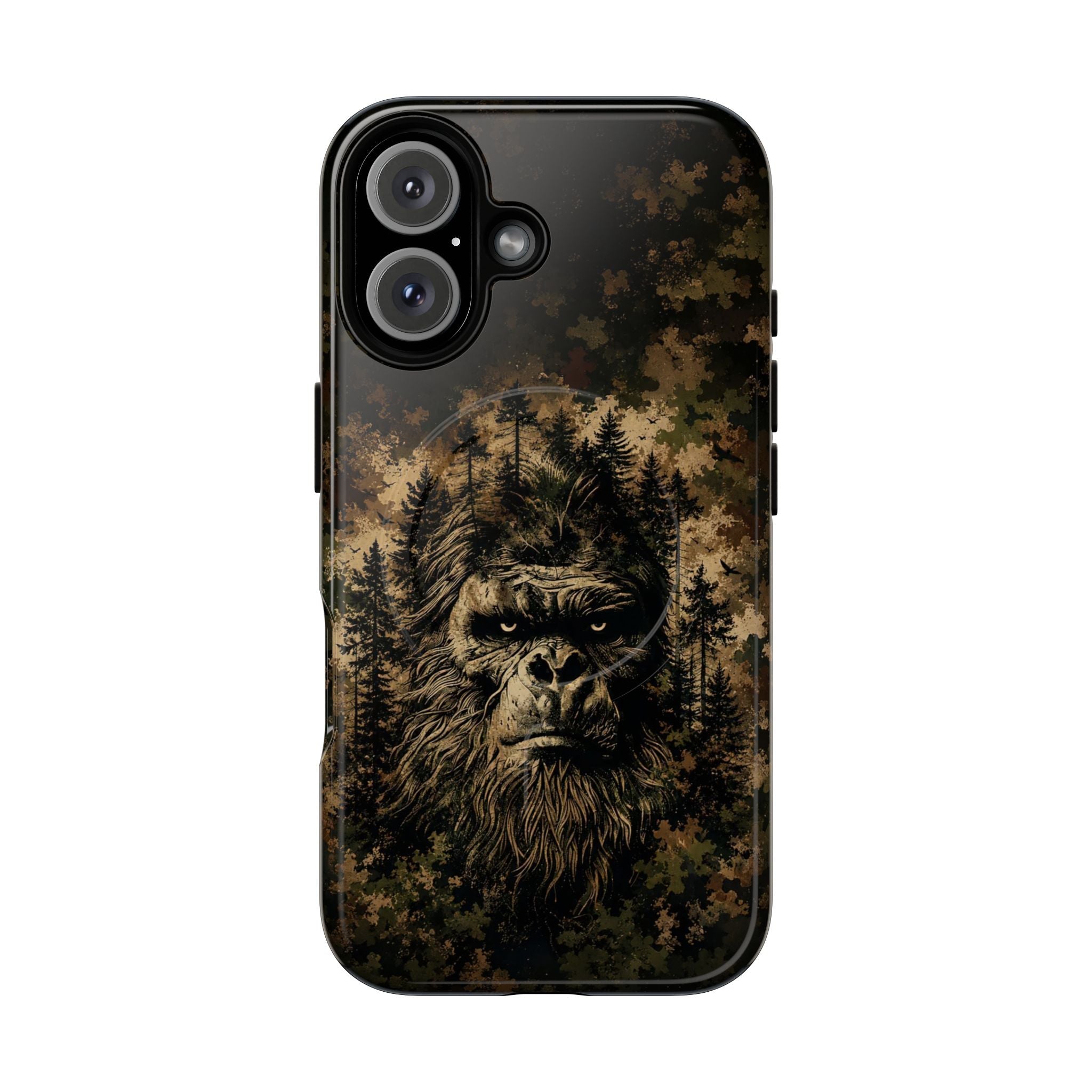 BIGFOOT IN THE FOREST CAMOUFLAGE MAGNETIC PHONE CASE  - TLNT2105264