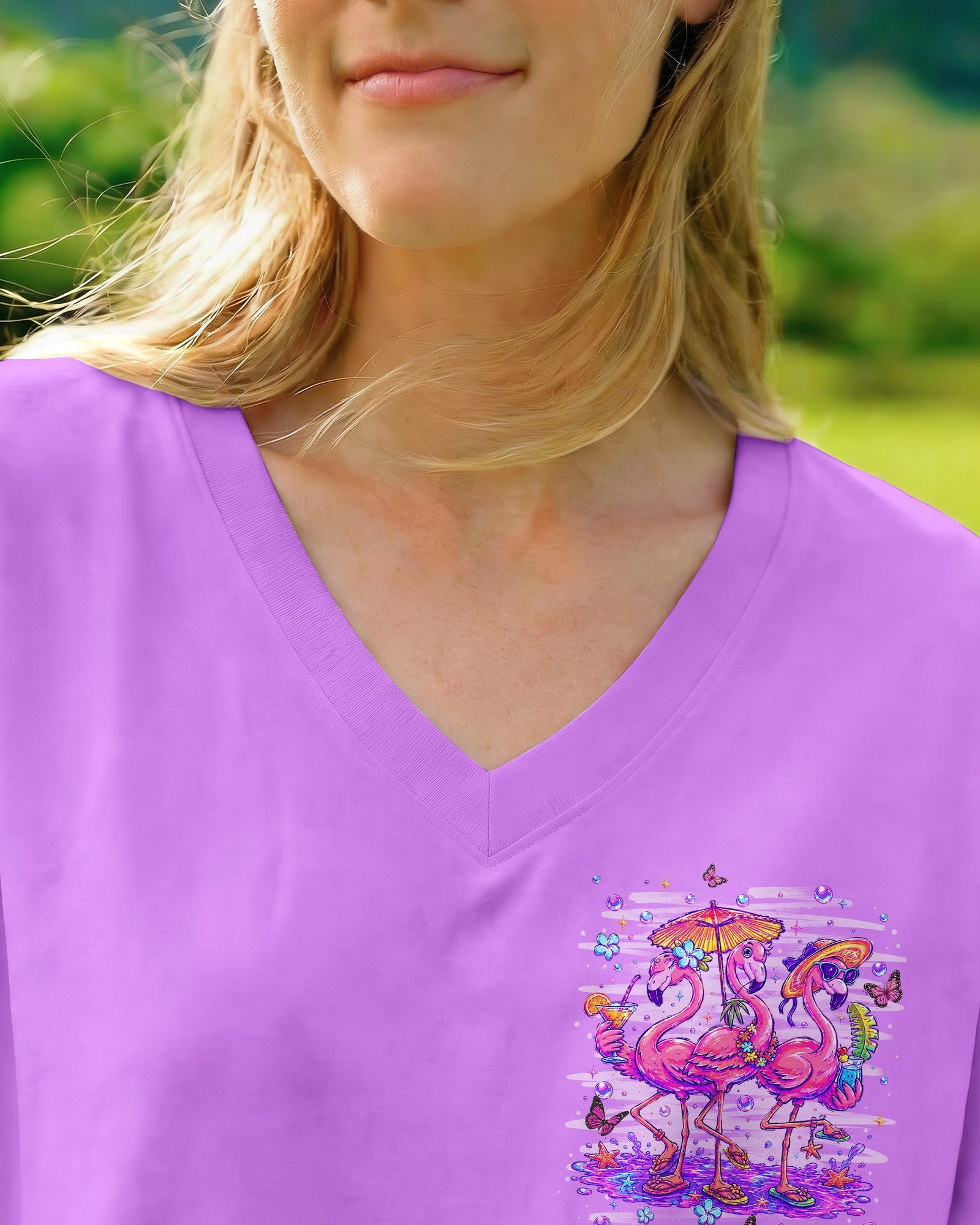 SANDY TOES SUNKISSED NOSE FLAMINGO ALL OVER PRINT -  TLHN2206265