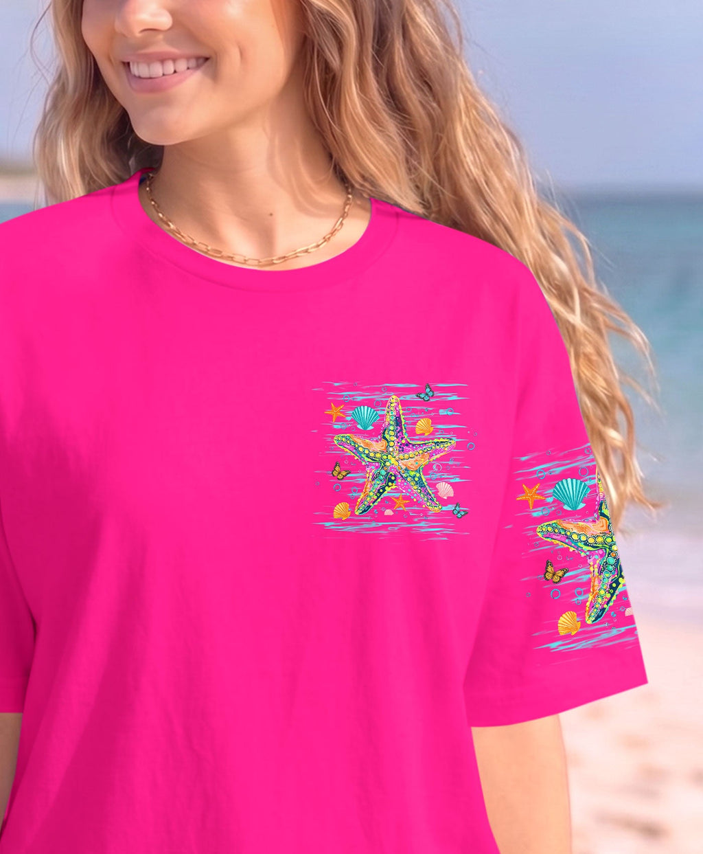 SALTY KISSES AND STARFISH WISHES ALL OVER PRINT - TLHN1307261