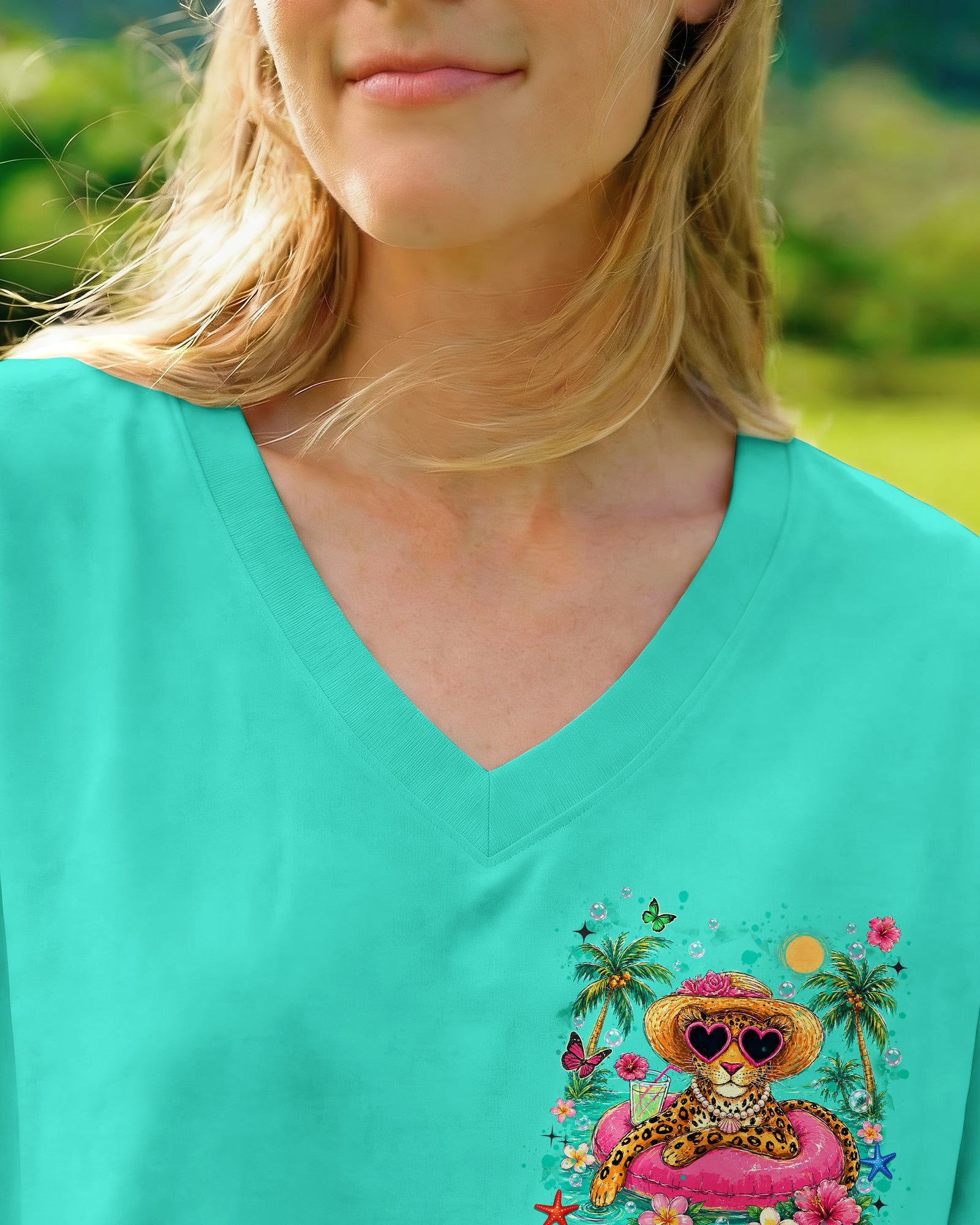 SALTY MOMS BEACH CLUB LEOPARD ALL OVER PRINT  - TLHN2705261