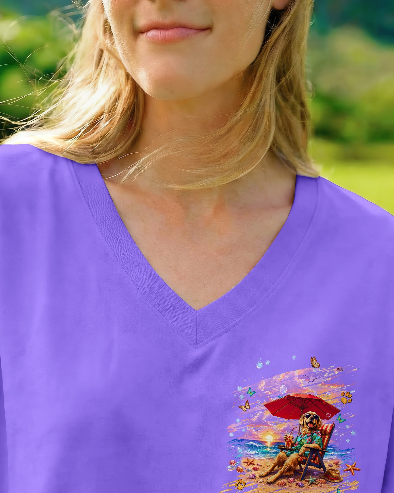 WATCH ME SIP GOLDEN RETRIEVER  DOG ALL OVER PRINT  - TLNT2605263