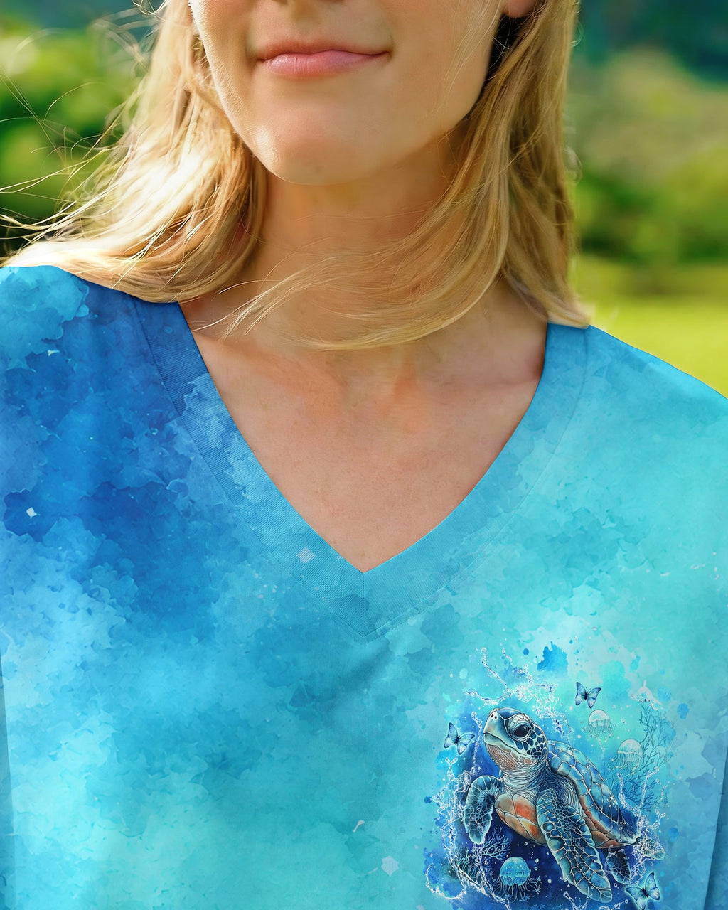 SALTWATER HEALS EVERYTHING TURTLE ALL OVER PRINT - TYLN0607263
