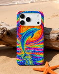 DOLPHIN SUN COLORFUL SWIRL  PHONE CASE  - TLTW2205261
