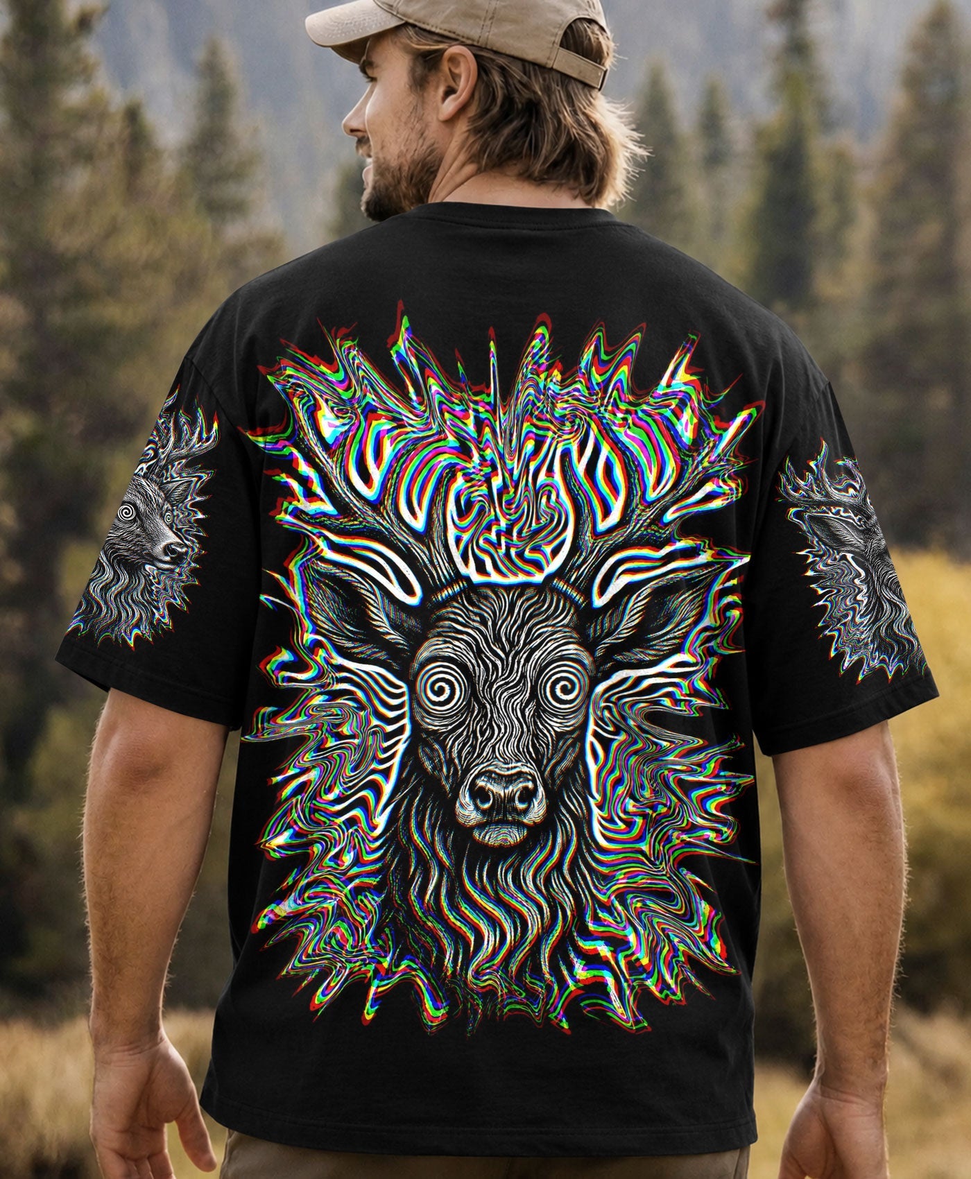 HUNTING DEER GLITCH  ALL OVER PRINT   - TLHN2805261
