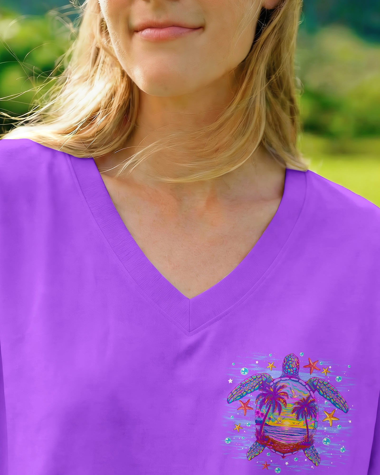 SALTWATER HEALS EVERYTHING TURTLE ALL OVER PRINT   - TLNO0506261
