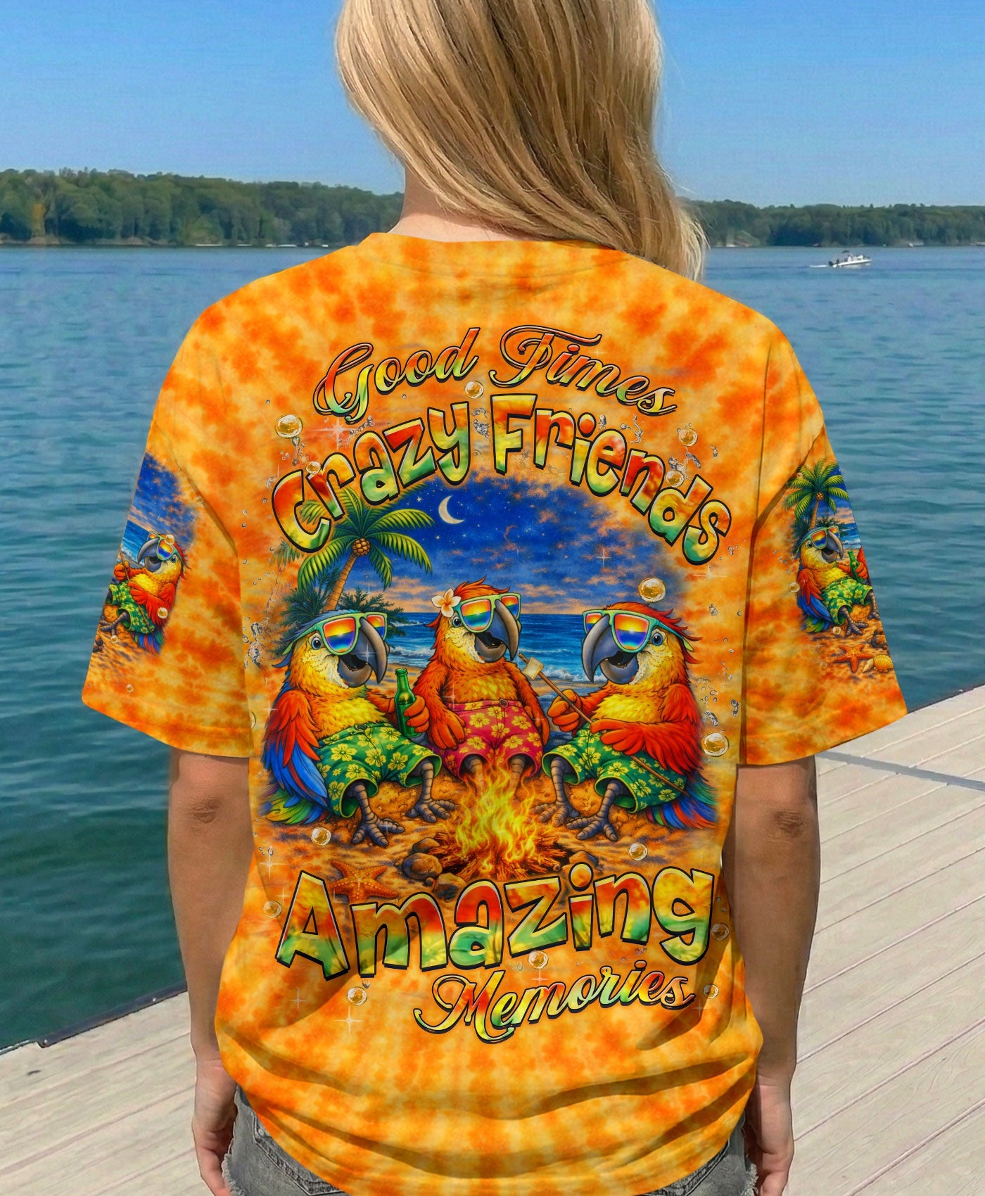 GOOD TIMES CRAZY FRIEND PARROT ALL OVER PRINT - TLHN0604262